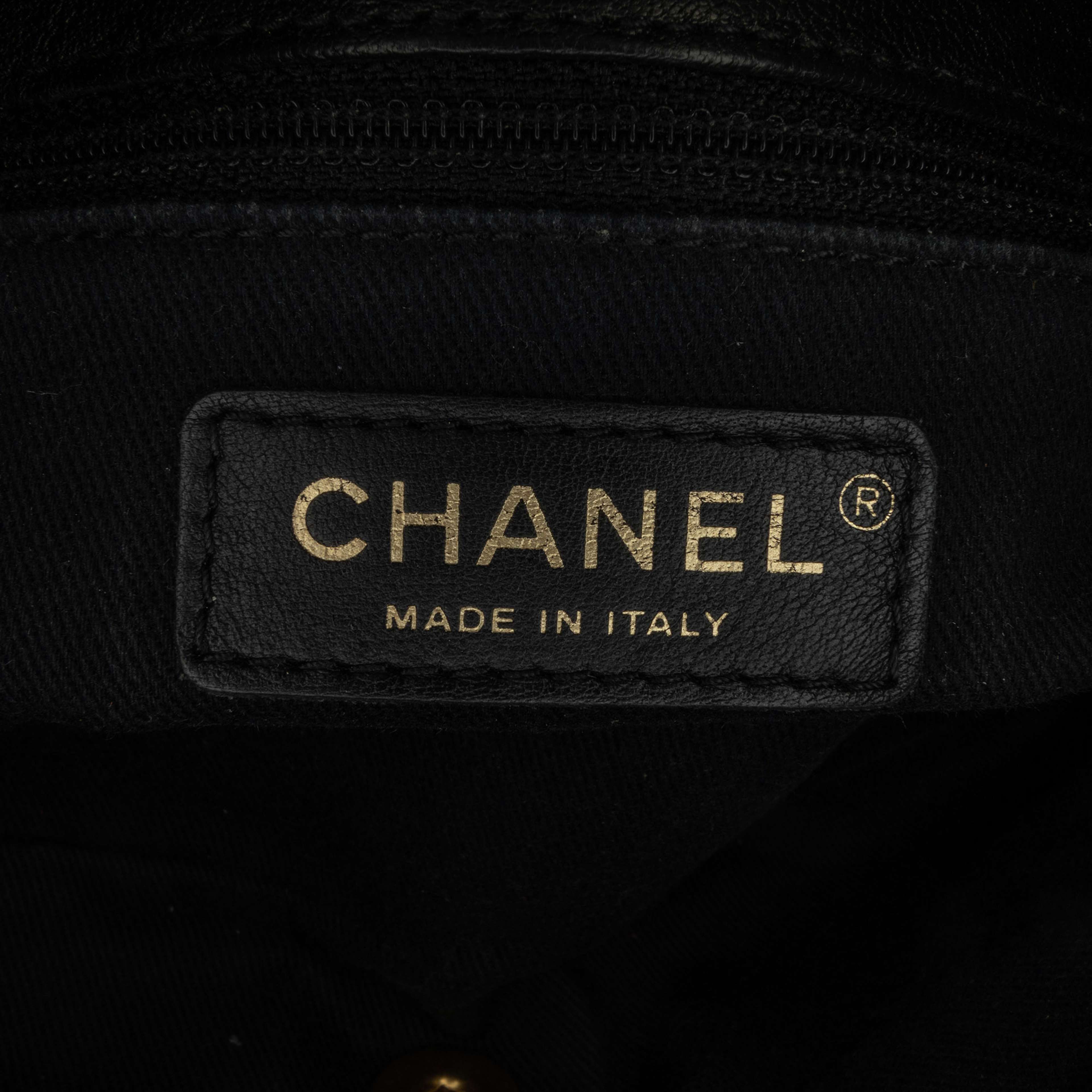 Chanel Small Chevron Wrinkled Lambskin Medallion Charm Surpique Flap