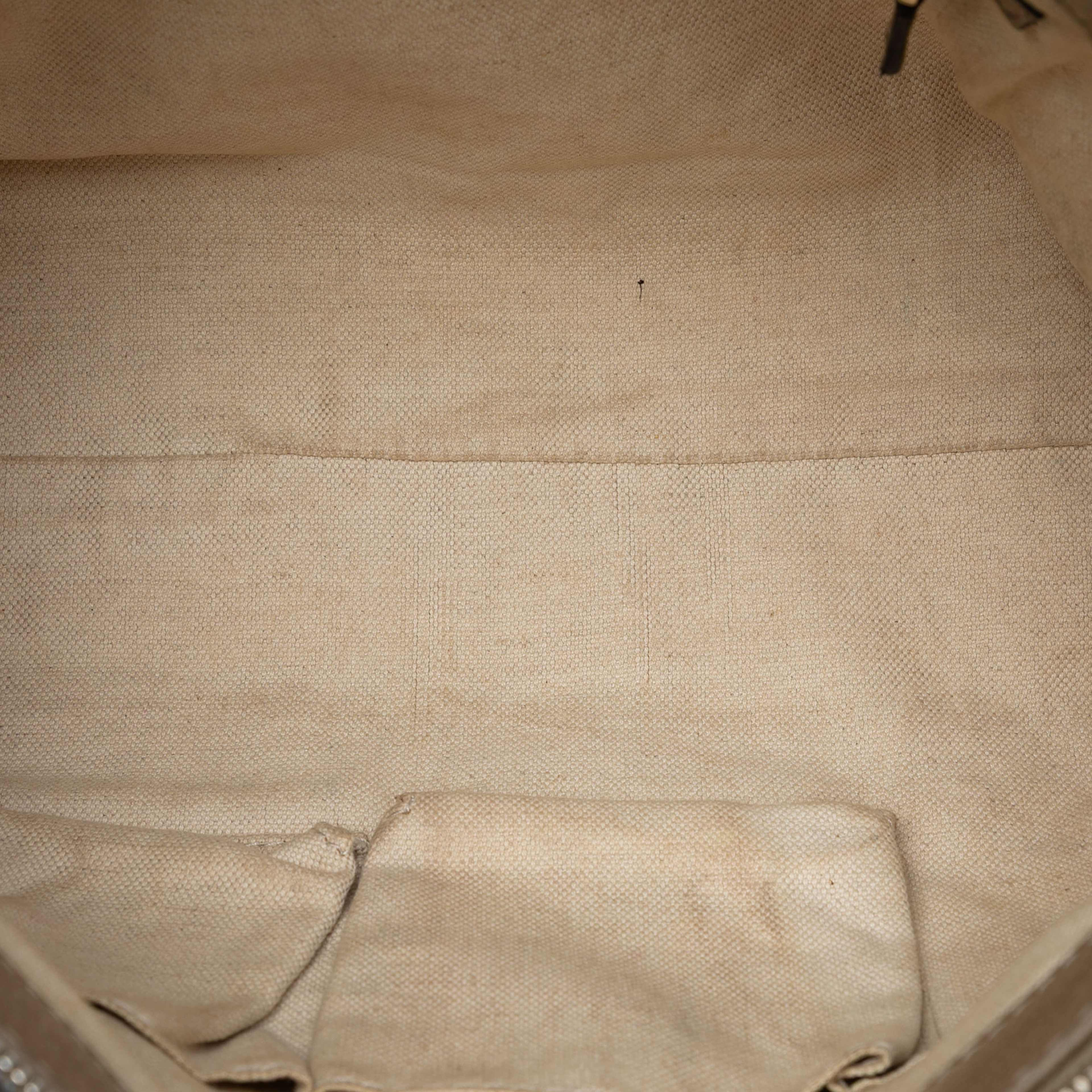 Gucci Gg Canvas Bella Satchel, från Luxclusif, i färgen beige. Klicka för att öppna bilden i stort format