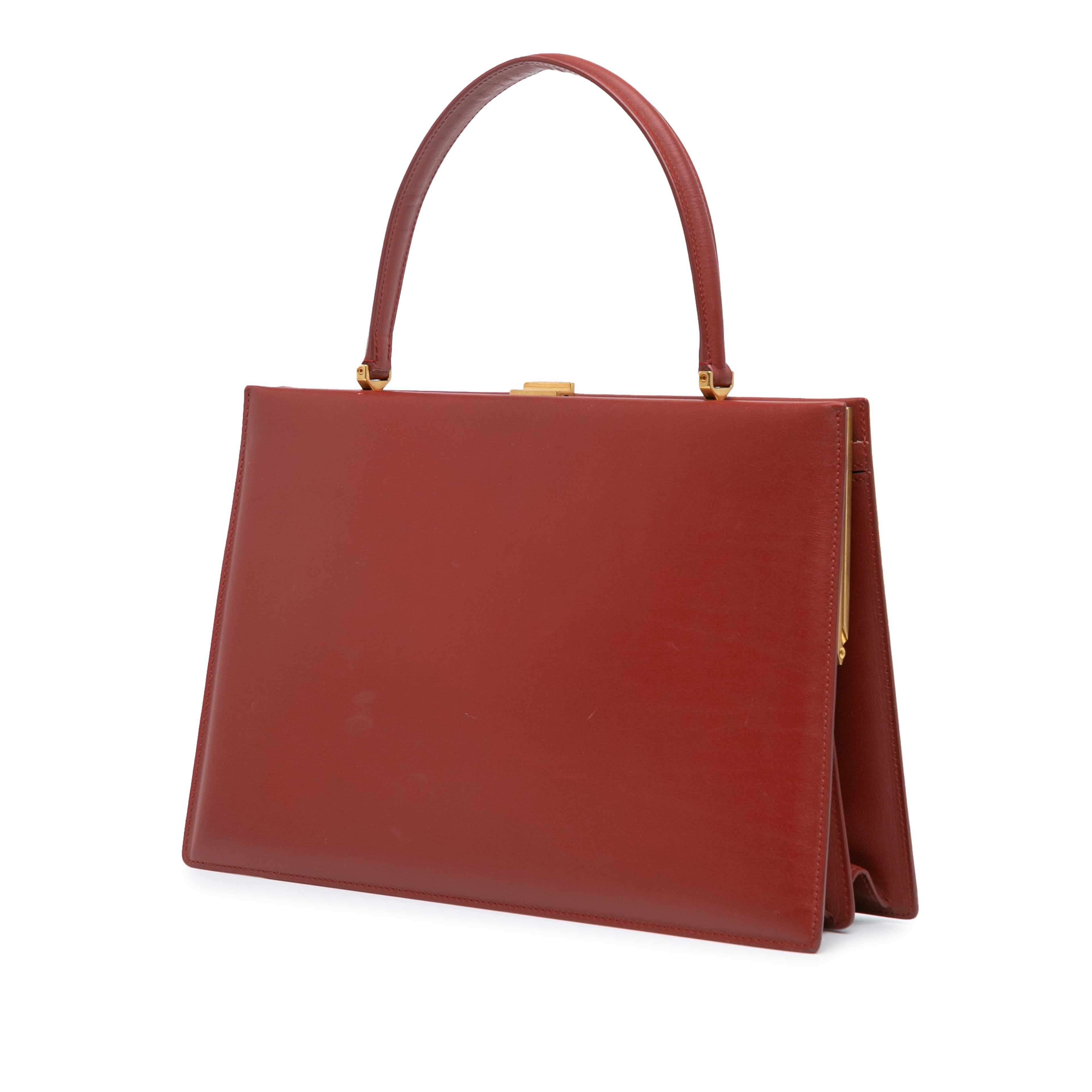 Celine Medium Calfskin Clasp Handbag