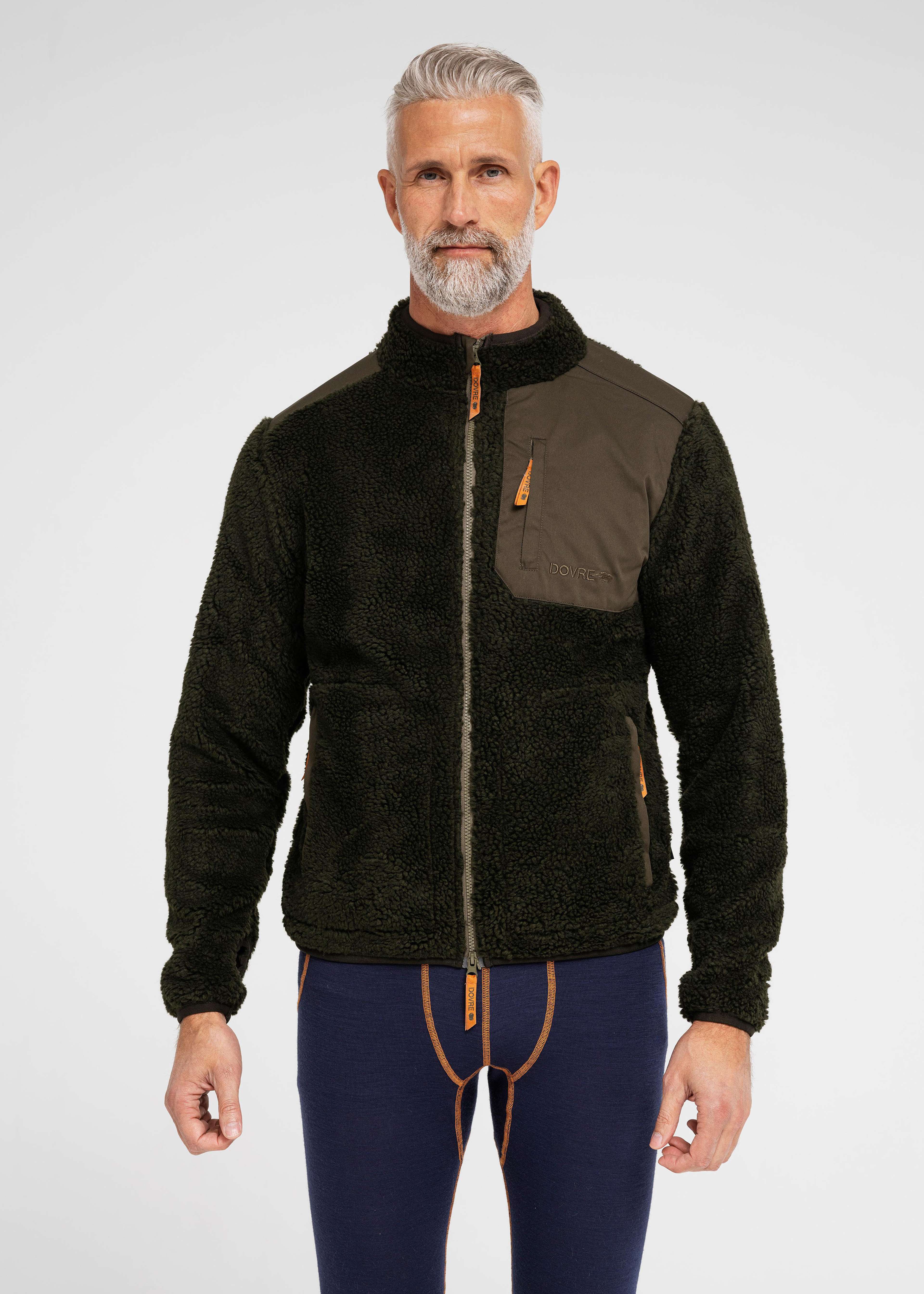 Teddy Fleece Polyester Beige, från Dovre, i färgen green. Klicka för att öppna bilden i stort format