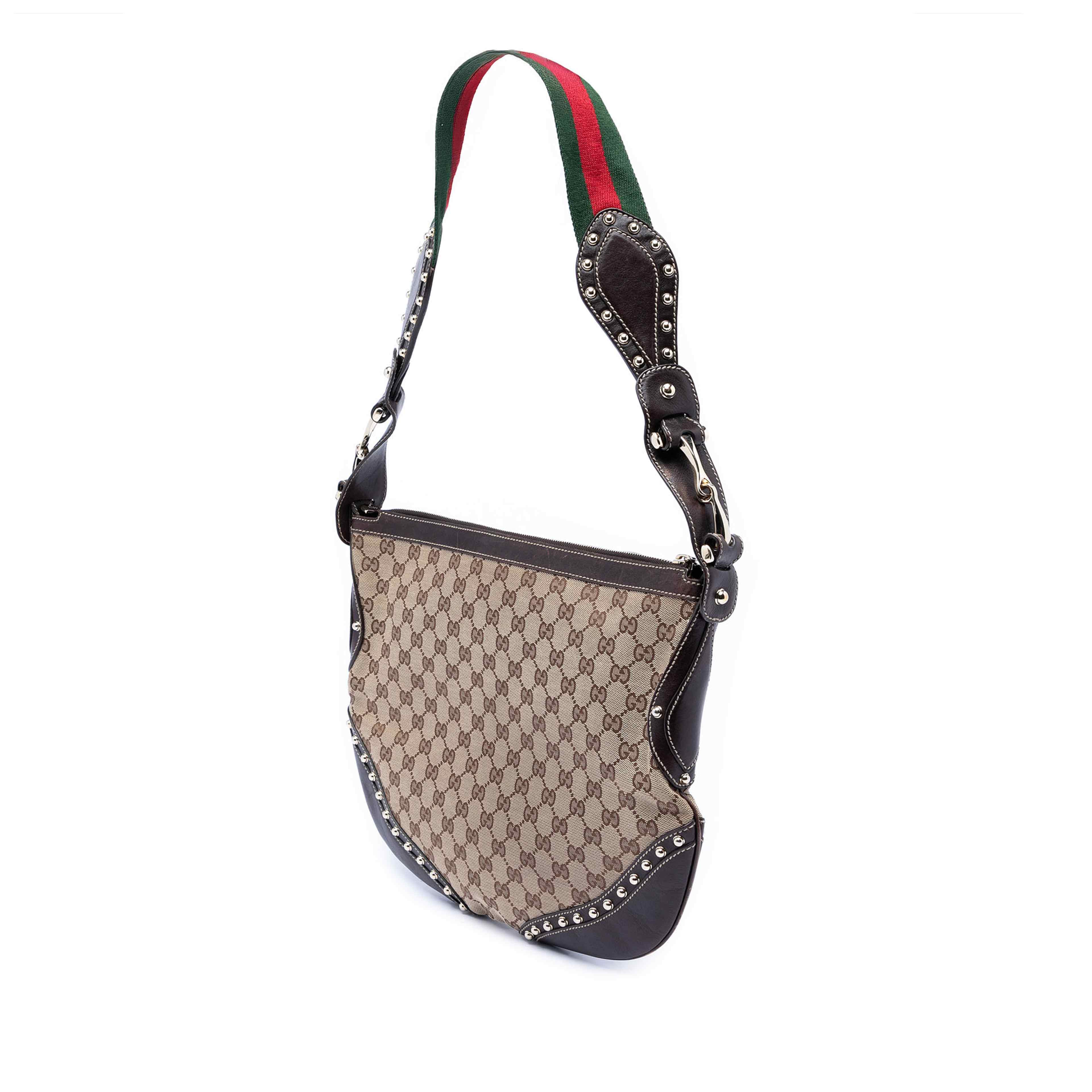 Gucci Gg Canvas Web Pelham, från Luxclusif, i färgen light brown. Klicka för att öppna bilden i stort format