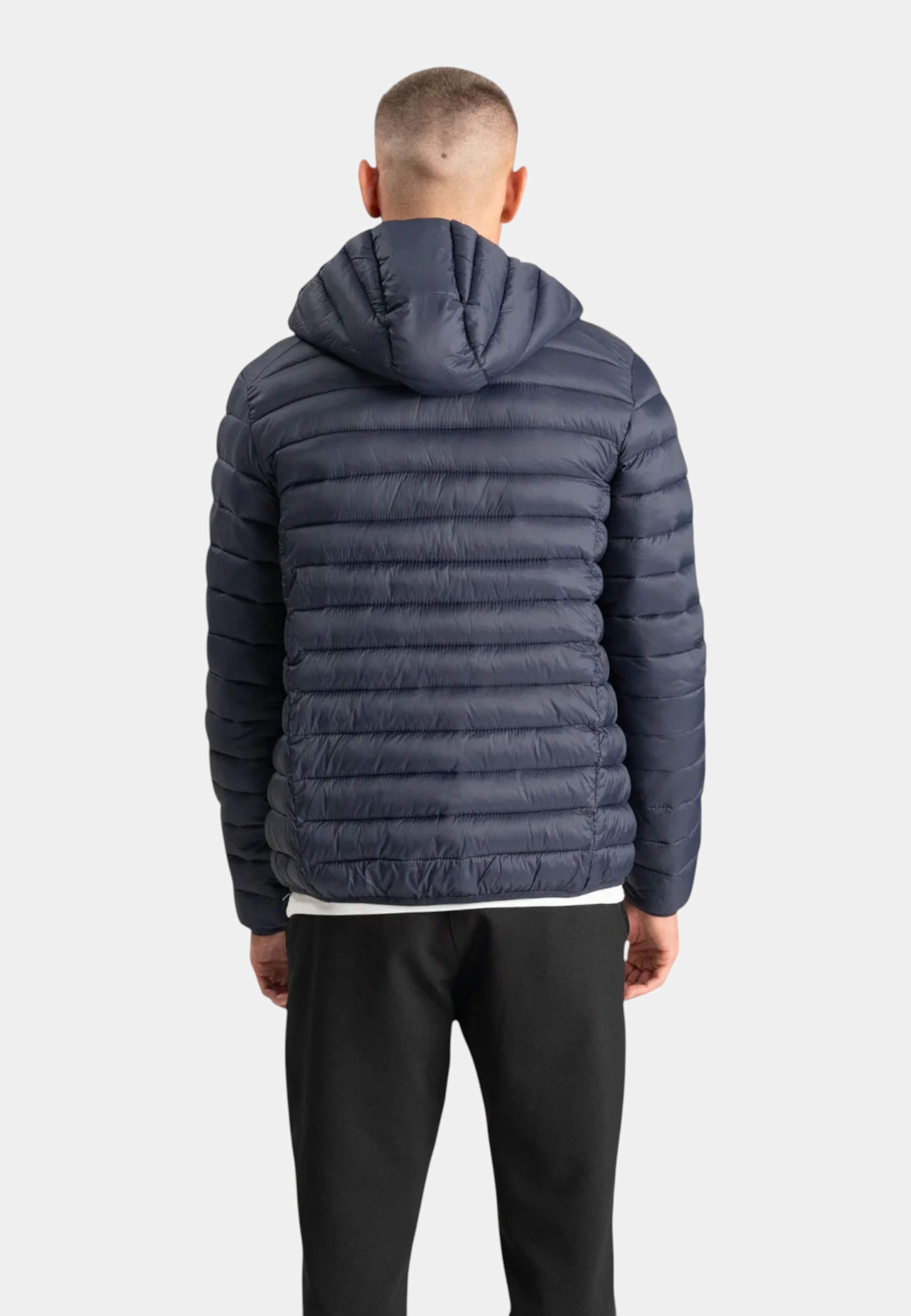 Lätt Täckt Jacka Med Huva, från TeeShoppen, i färgen marin. Klicka för att öppna bilden i stort format