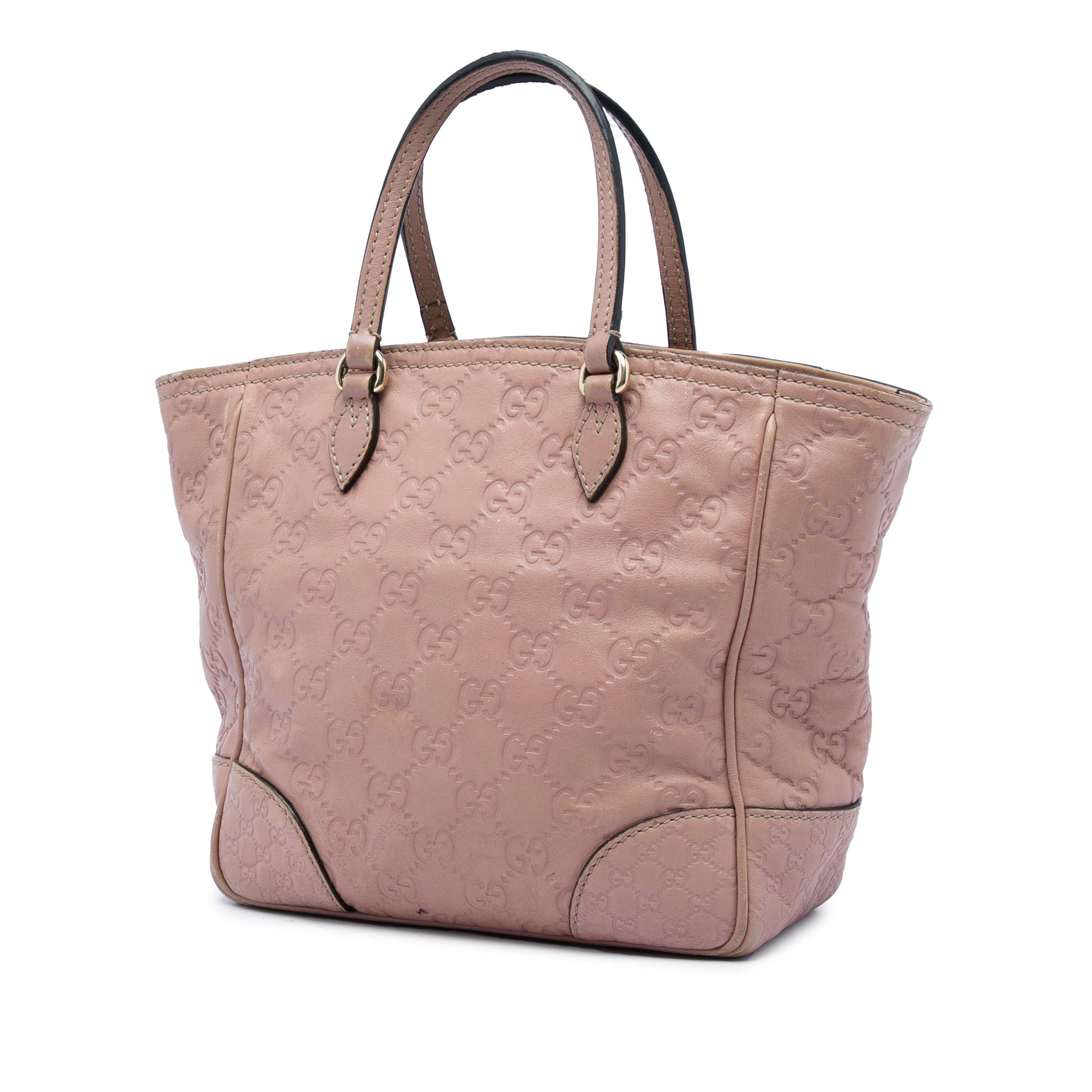 Gucci Small Guccissima Bree Satchel, från Luxclusif, i färgen rosa. Klicka för att öppna bilden i stort format