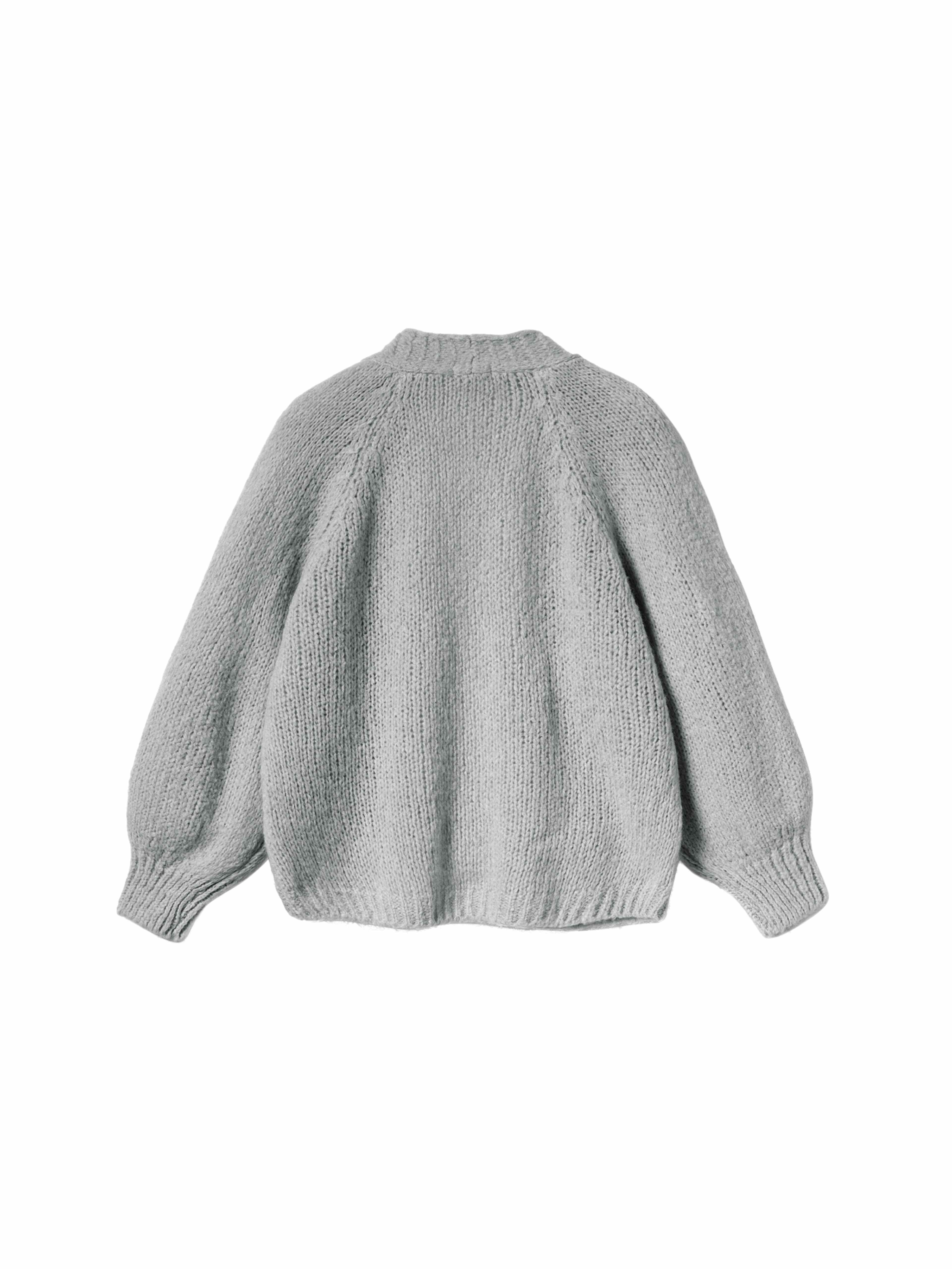 Fora Knit Cardigan - Light Grey
