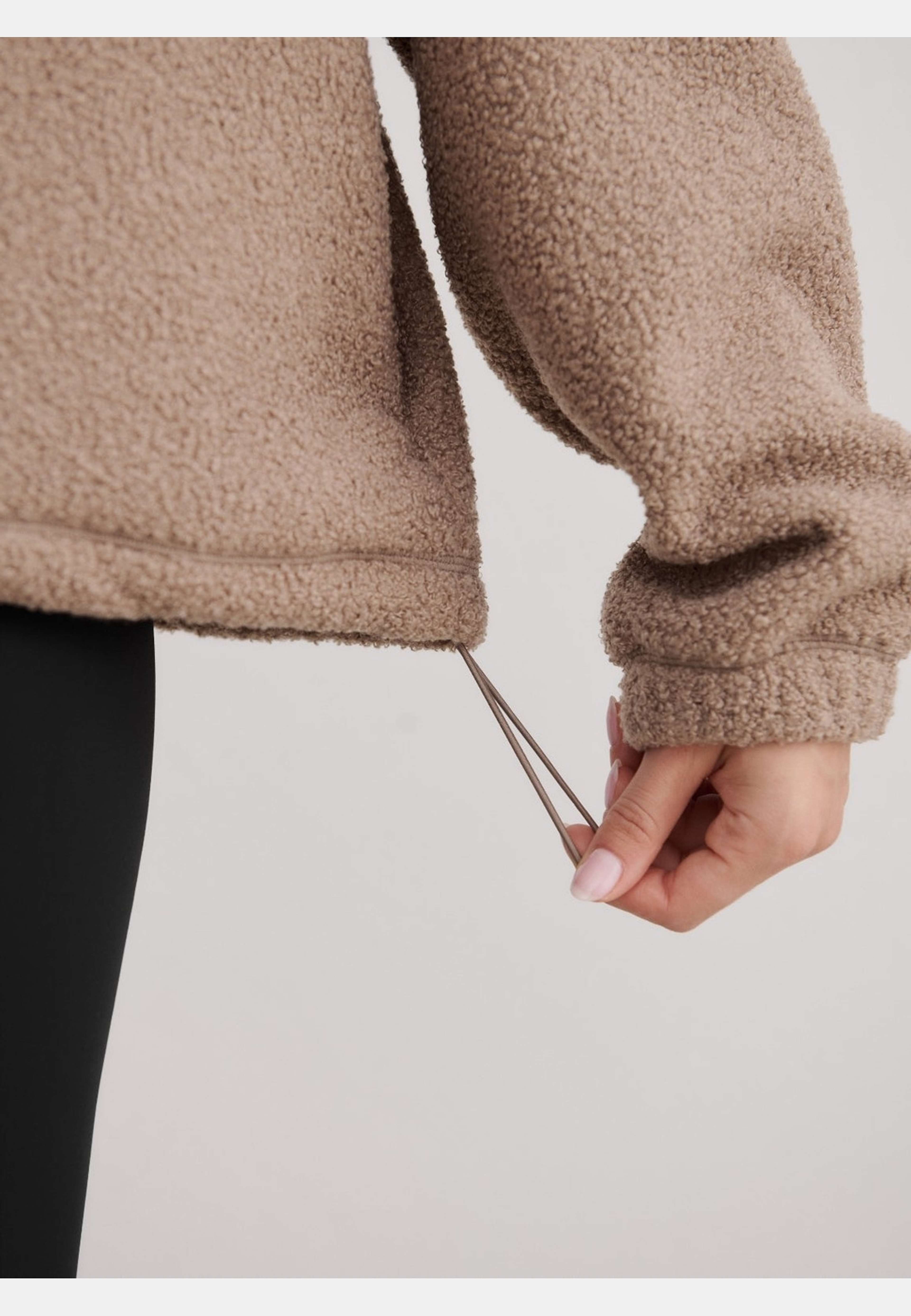 Polar Fleece Long Sleeve, från aim'n, i färgen espresso. Klicka för att öppna bilden i stort format