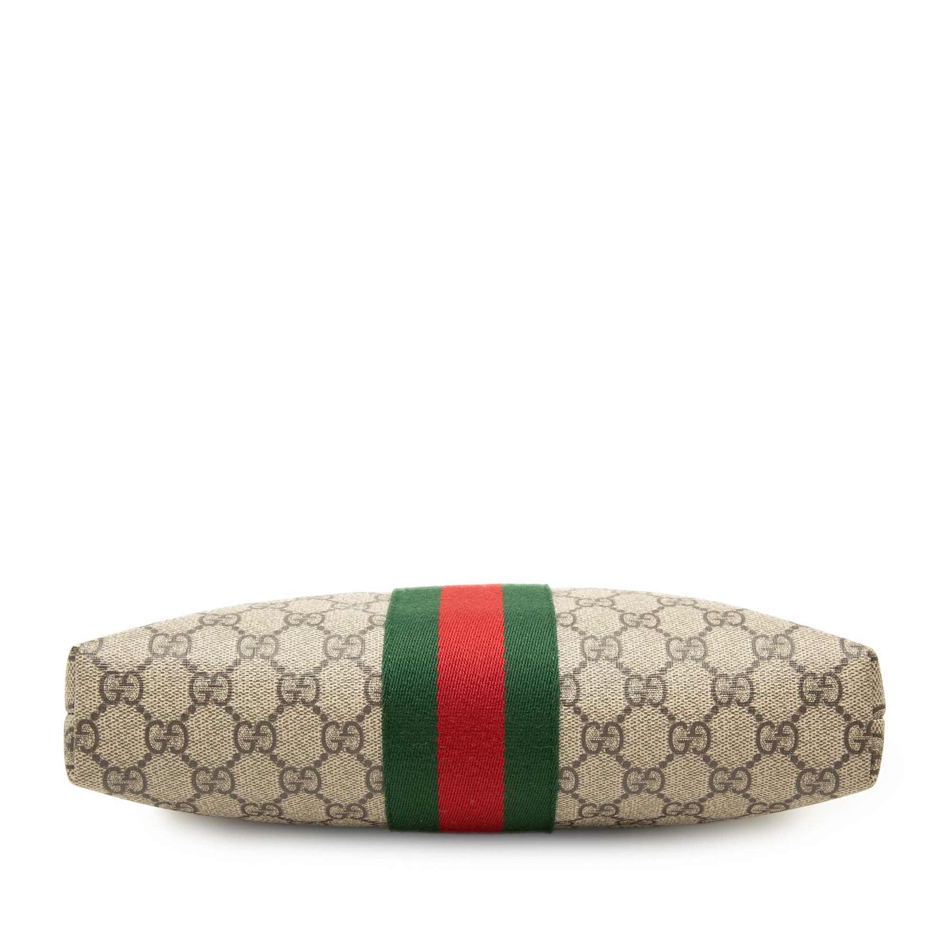 Gucci Gg Supreme Web Crossbody, från Luxclusif, i färgen beige. Klicka för att öppna bilden i stort format