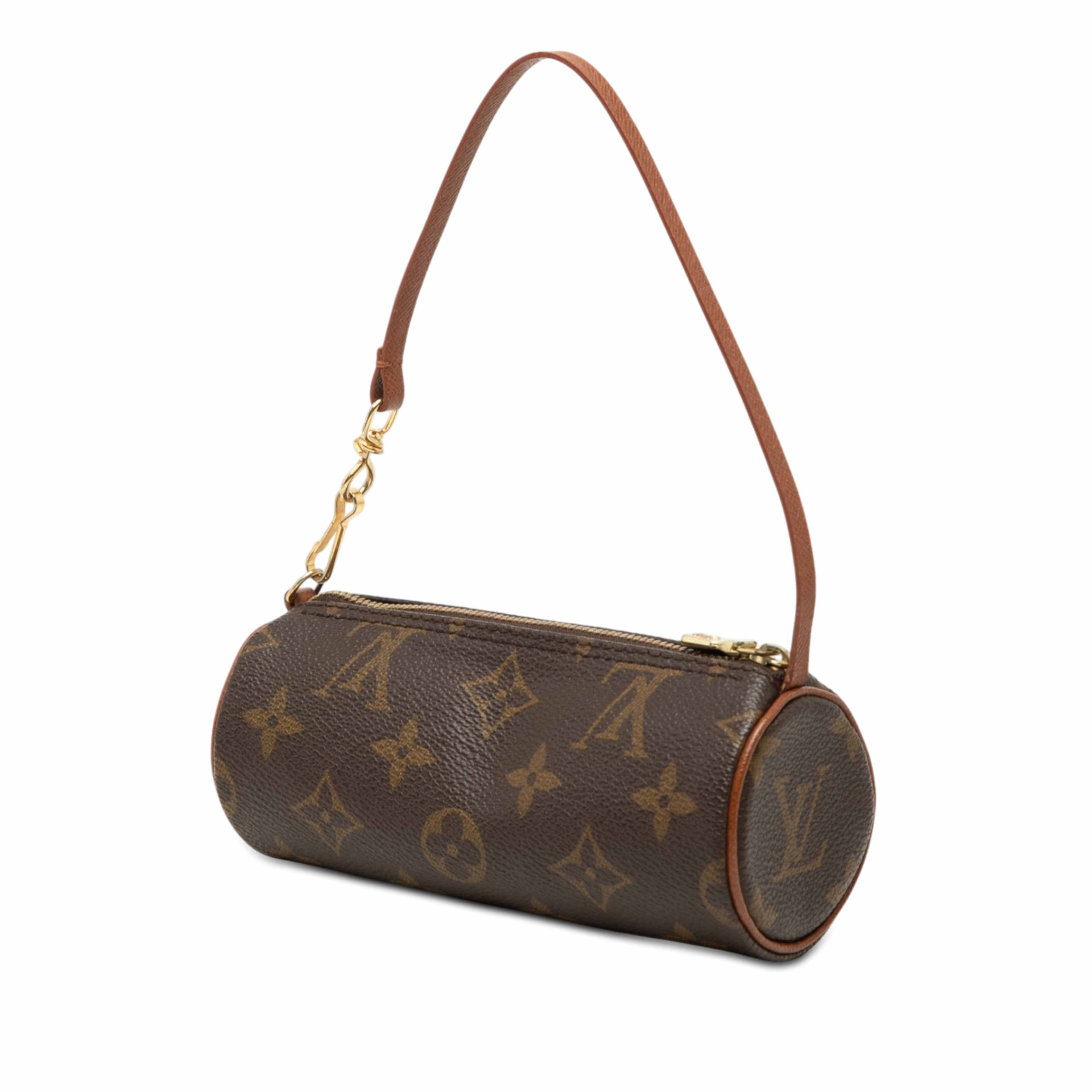 Louis Vuitton Monogram Papillon Pochette, från Luxclusif, i färgen brun. Klicka för att öppna bilden i stort format