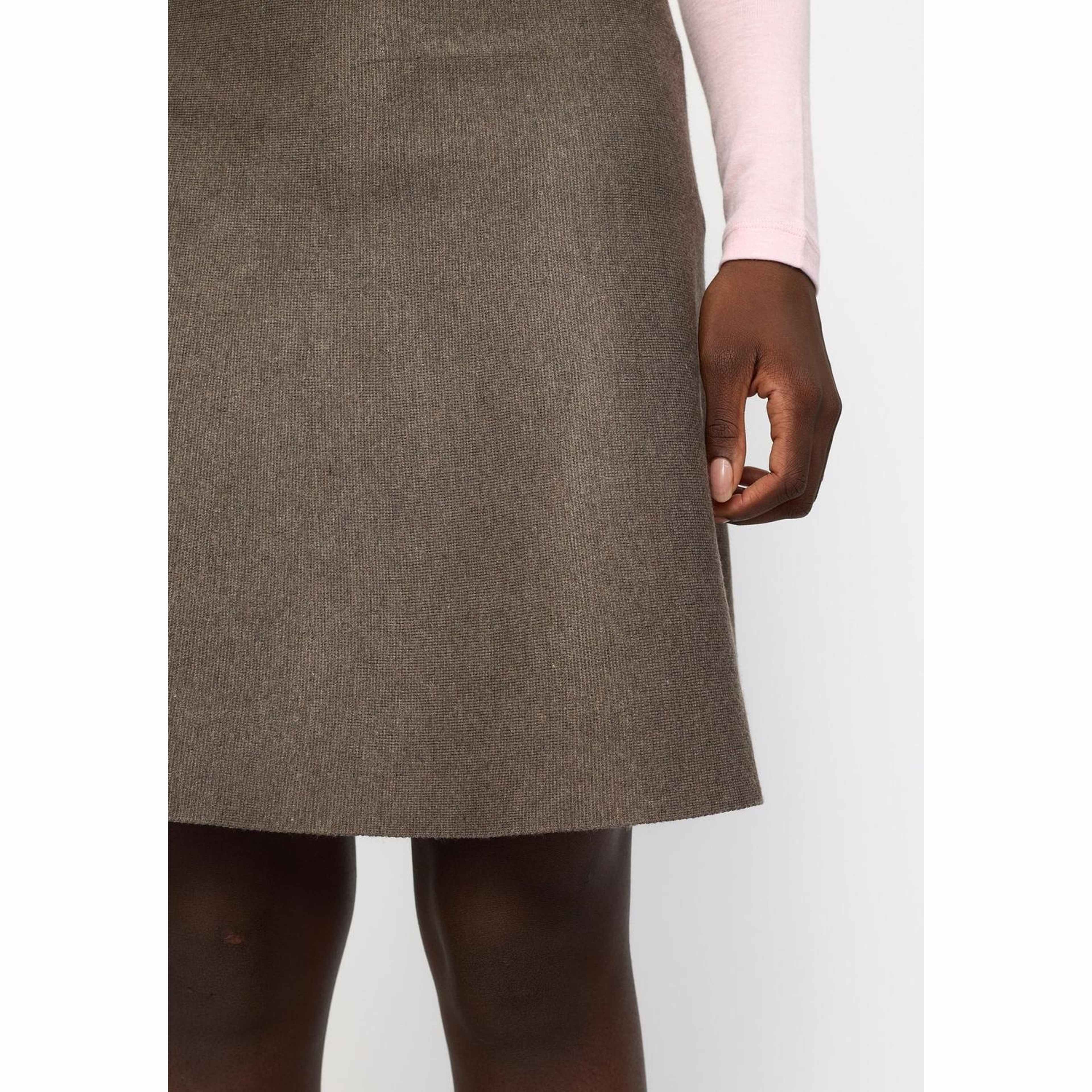 Srhenrietta Short Skirt - Morel Melange