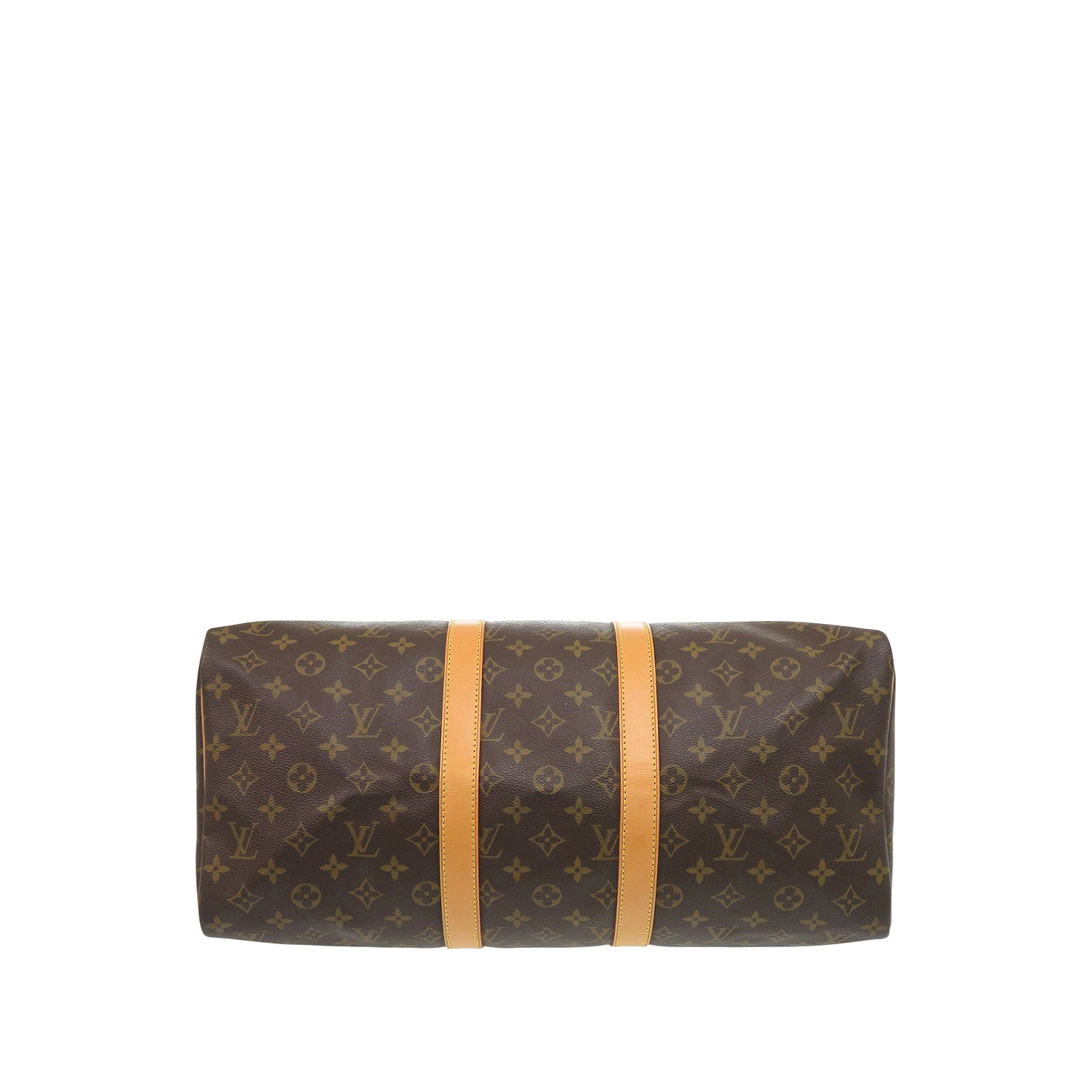 Louis Vuitton Monogram Keepall 45, från Luxclusif, i färgen brown. Klicka för att öppna bilden i stort format