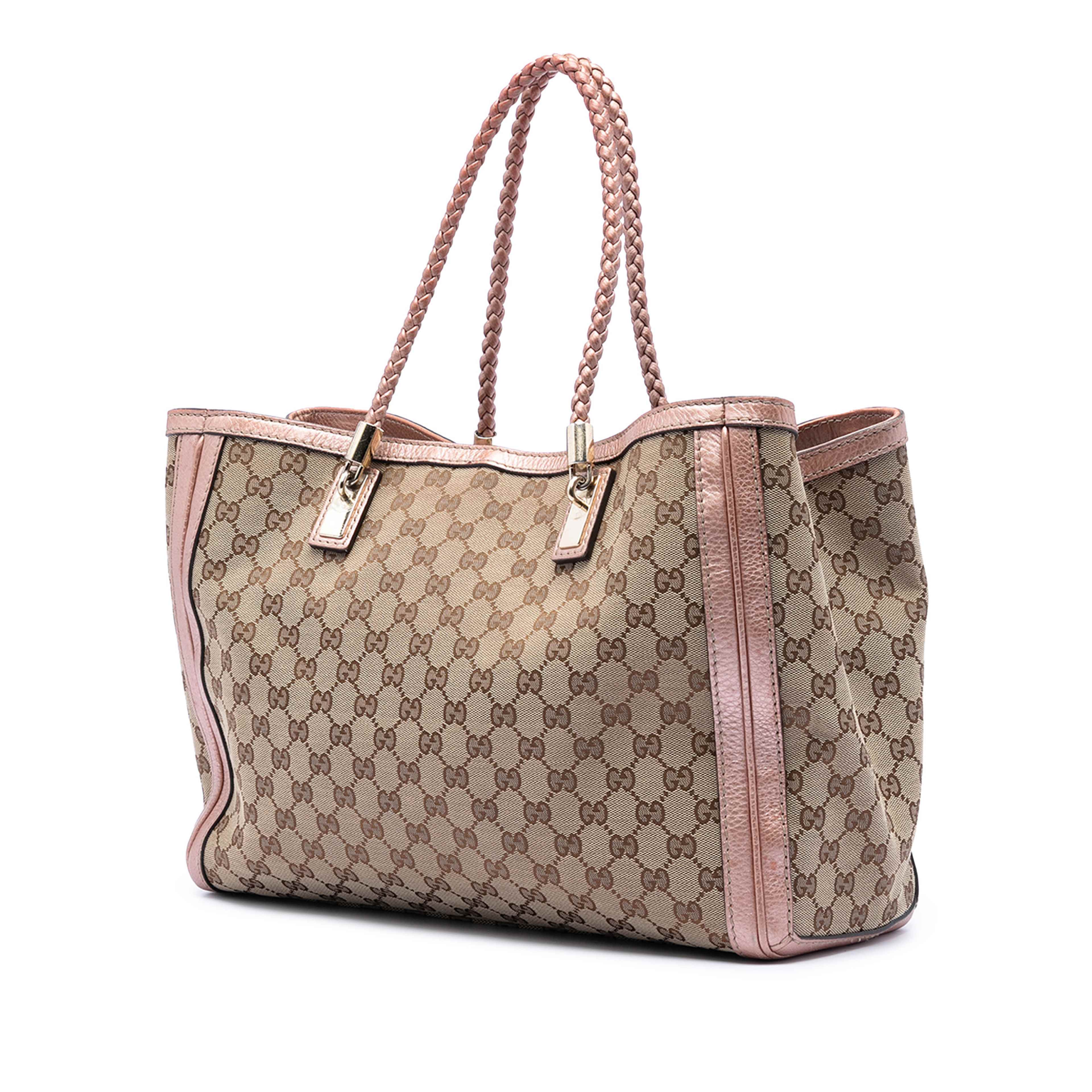 Gucci Gg Canvas Bella Tote, från Luxclusif, i färgen rosa. Klicka för att öppna bilden i stort format