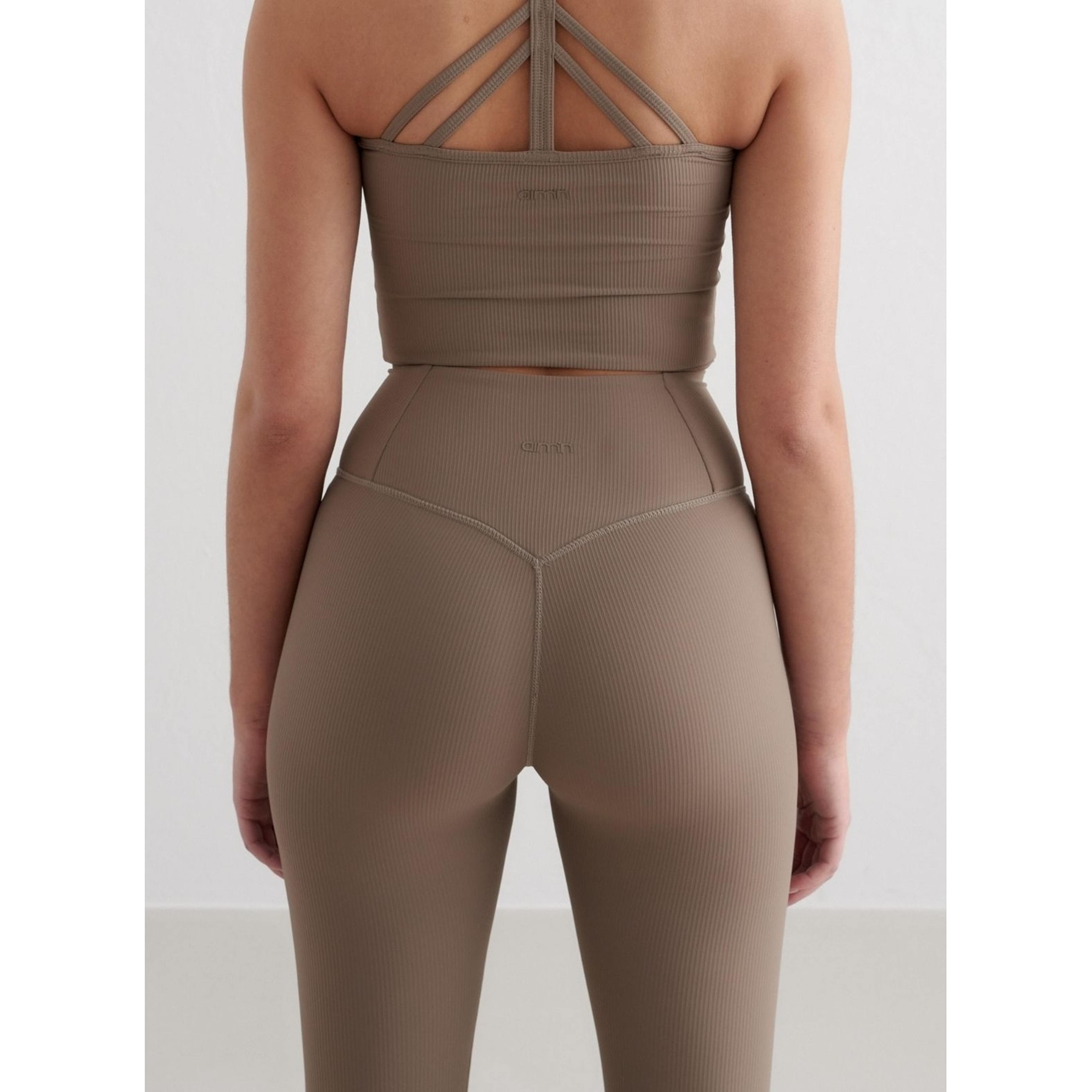 Nougat Ribbed Performance Tights