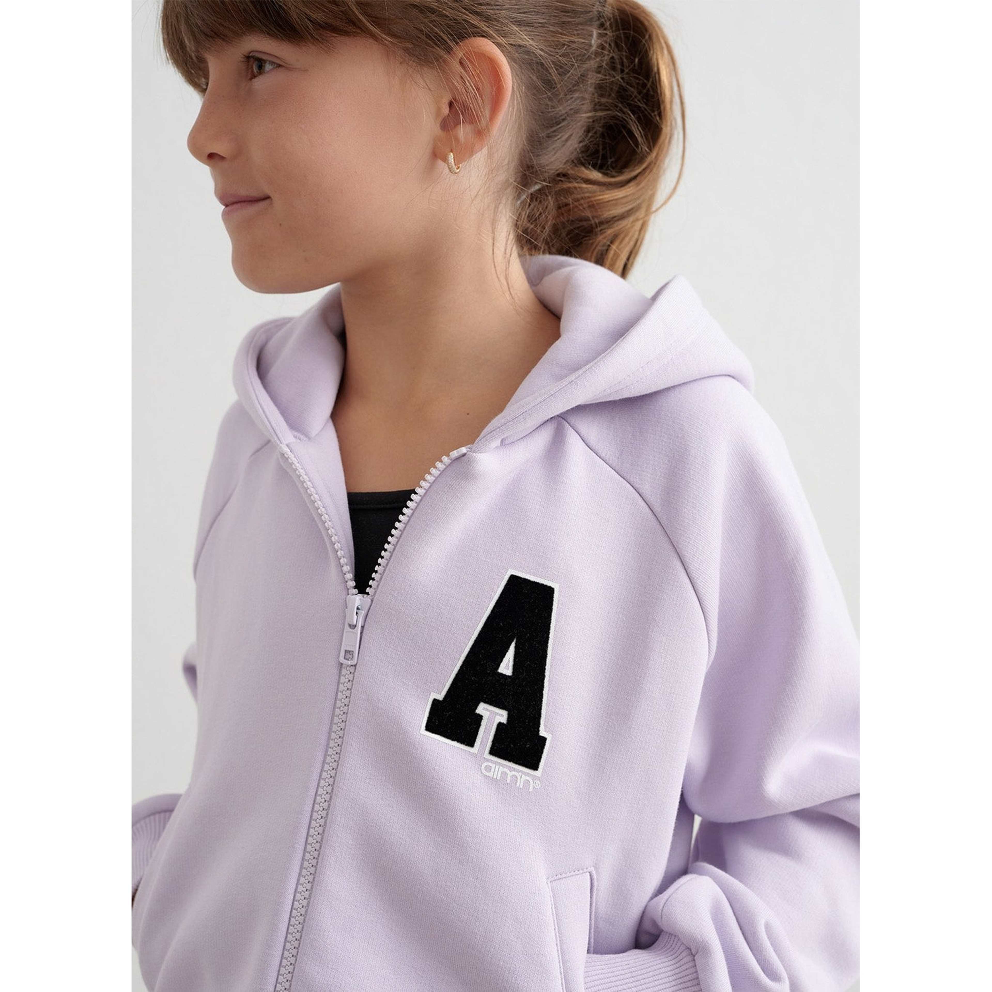 Pale Lavender Young Sweat Zip Hood