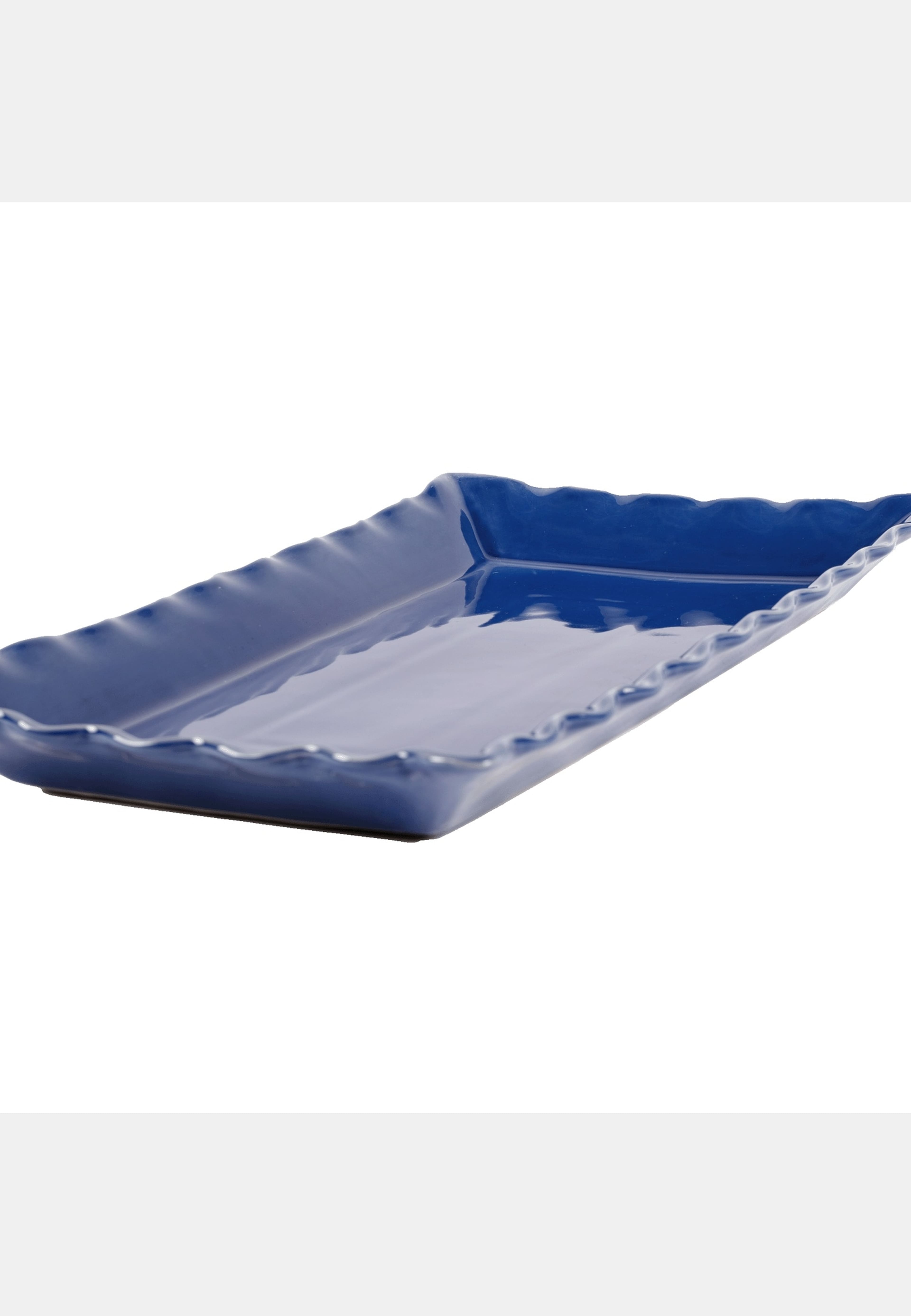 Frill Servingsfat - 45x26 Cm, från Pick A Poppy, i färgen dark blue. Klicka för att öppna bilden i stort format