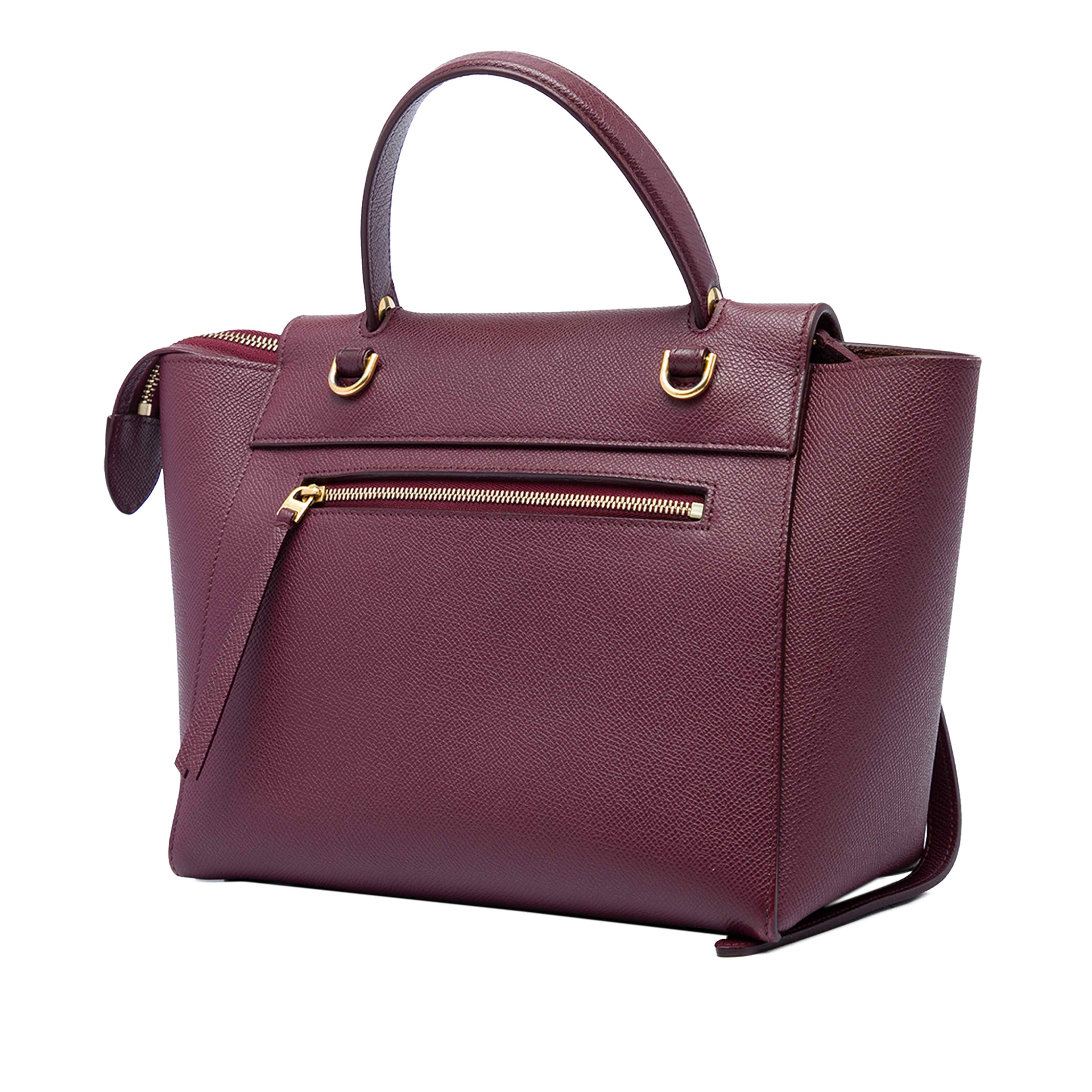 Celine Micro Grained Calfskin Belt Bag, från Luxclusif, i färgen röd. Klicka för att öppna bilden i stort format