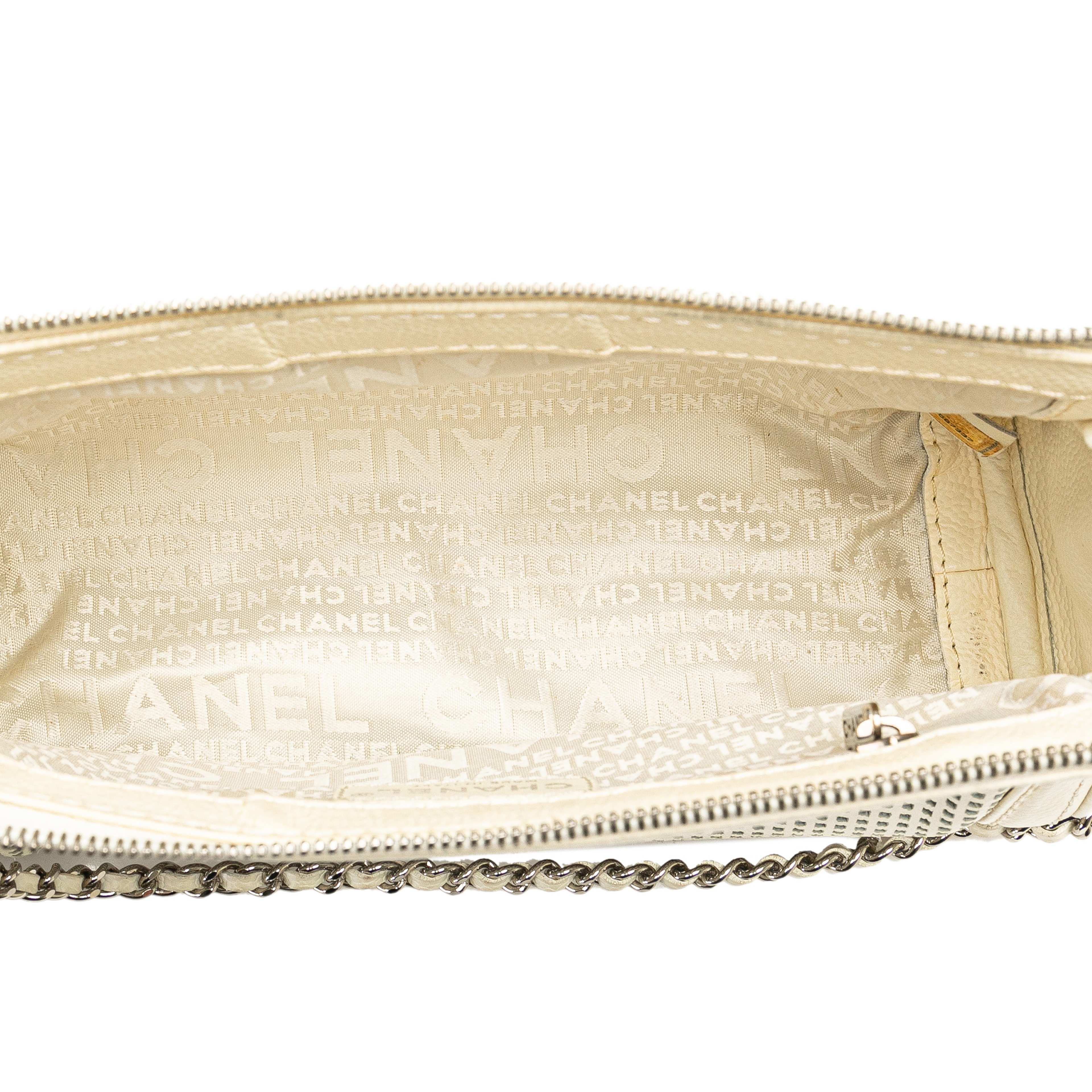 Chanel Caviar Perforated Pulley Shoulder Bag