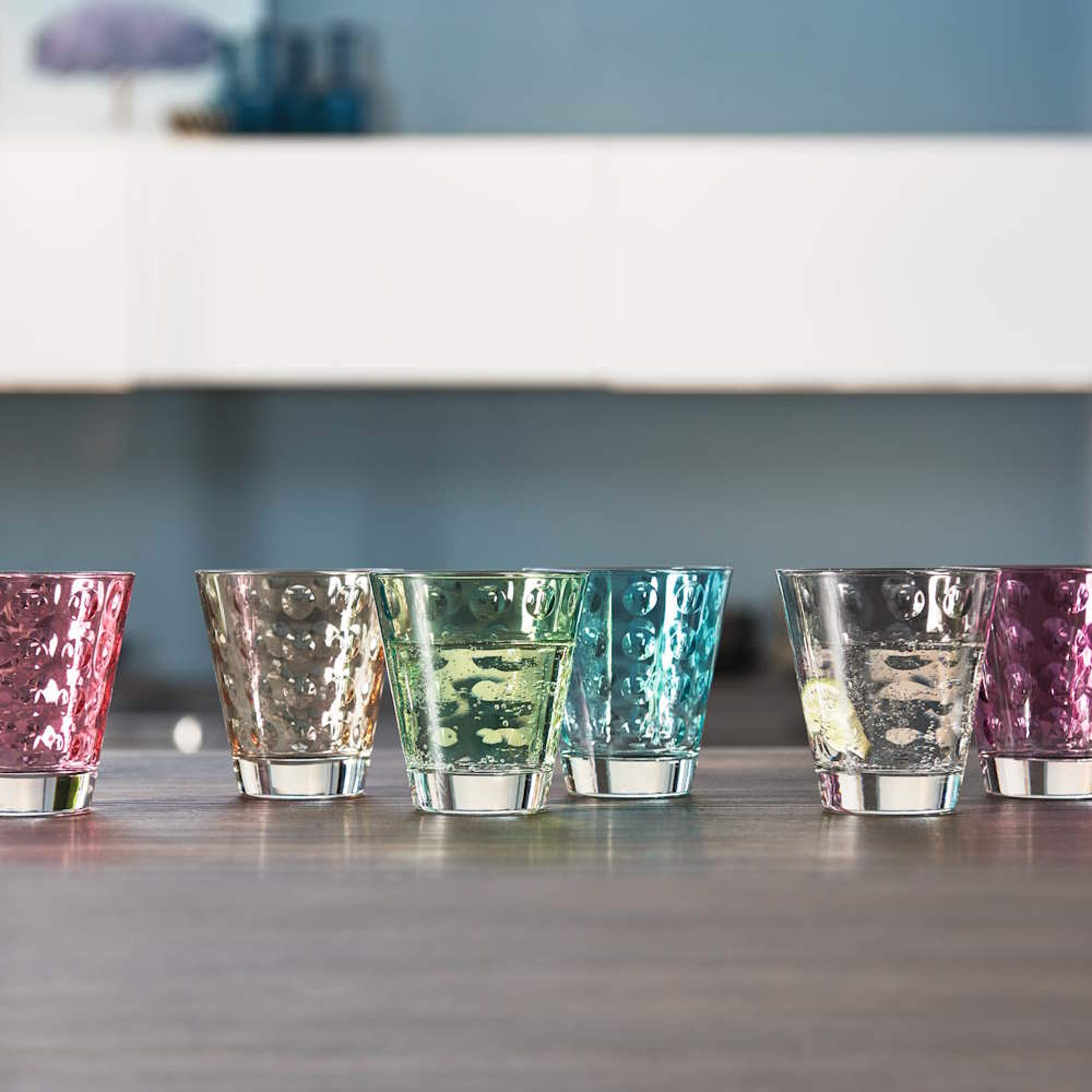 Optic Dricksglas flerfärgade 6-pack