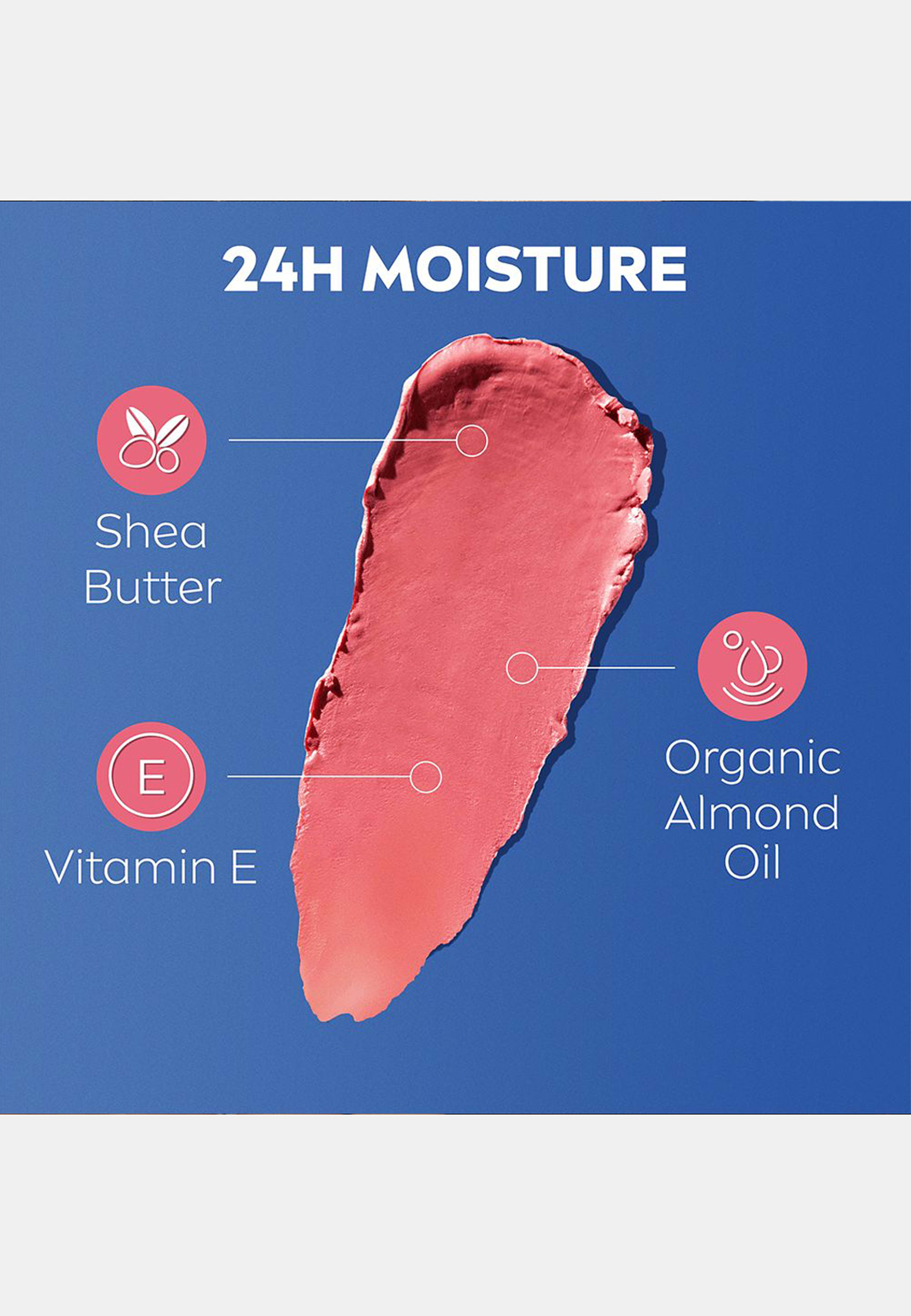 Läppbalsam Caring Beauty Rose-Nude 4,8 g Labello