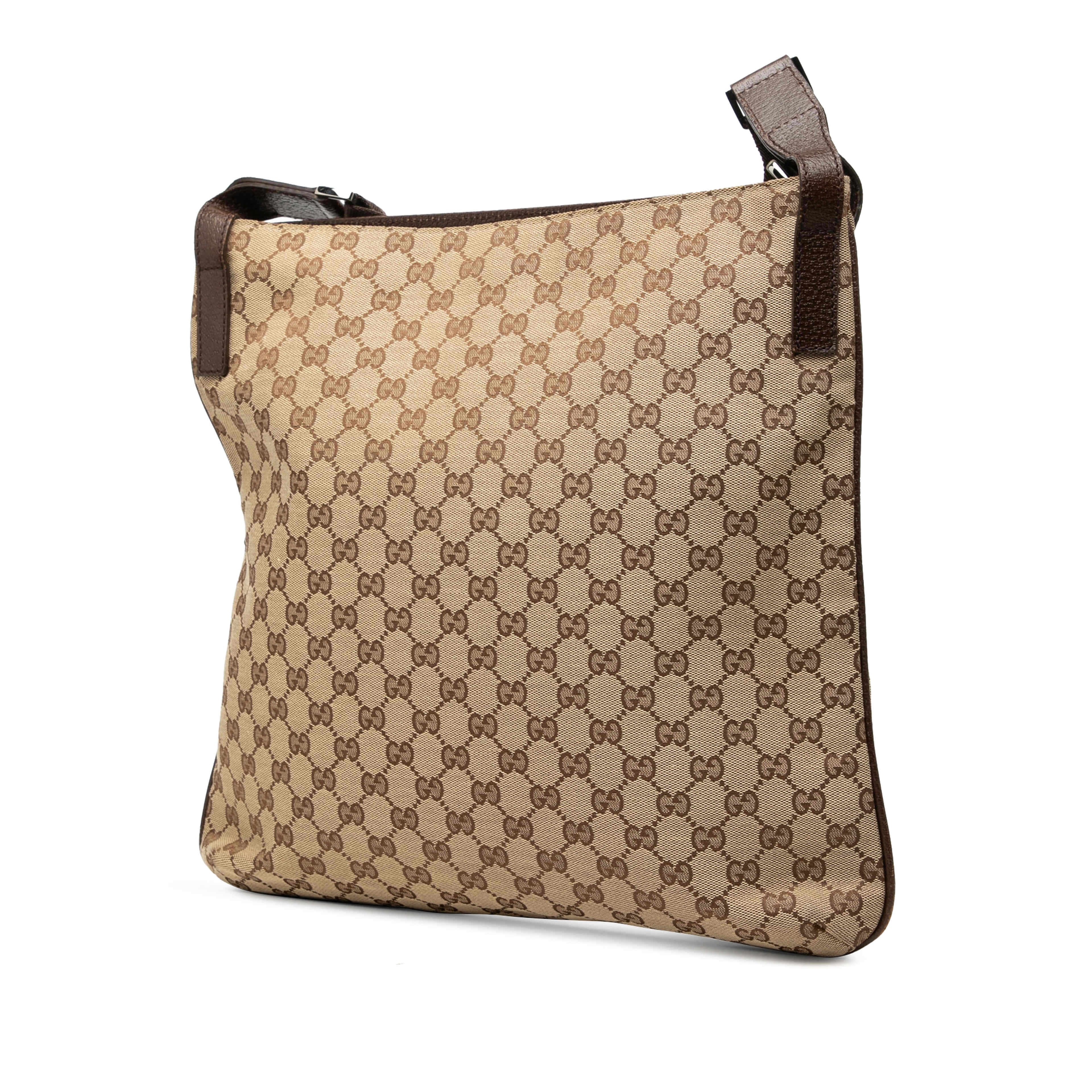 Gucci Gg Canvas Crossbody, från Luxclusif, i färgen beige. Klicka för att öppna bilden i stort format
