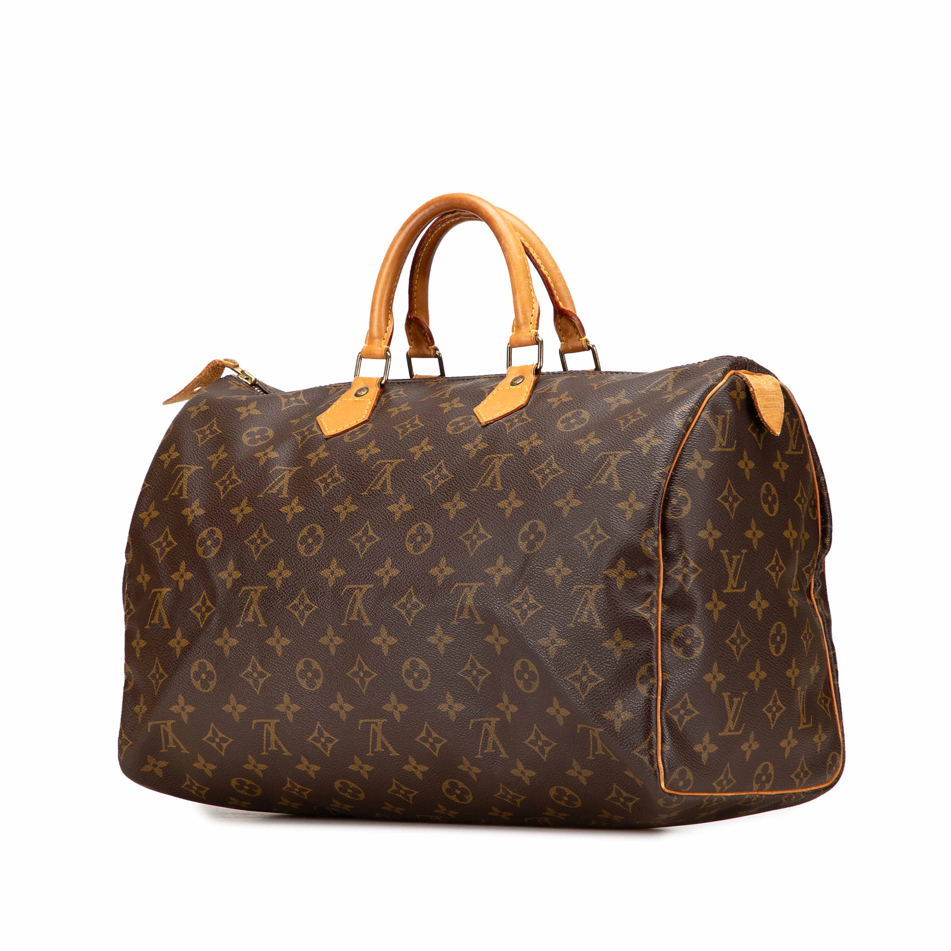 Louis Vuitton Monogram Speedy 40, från Luxclusif, i färgen brown. Klicka för att öppna bilden i stort format