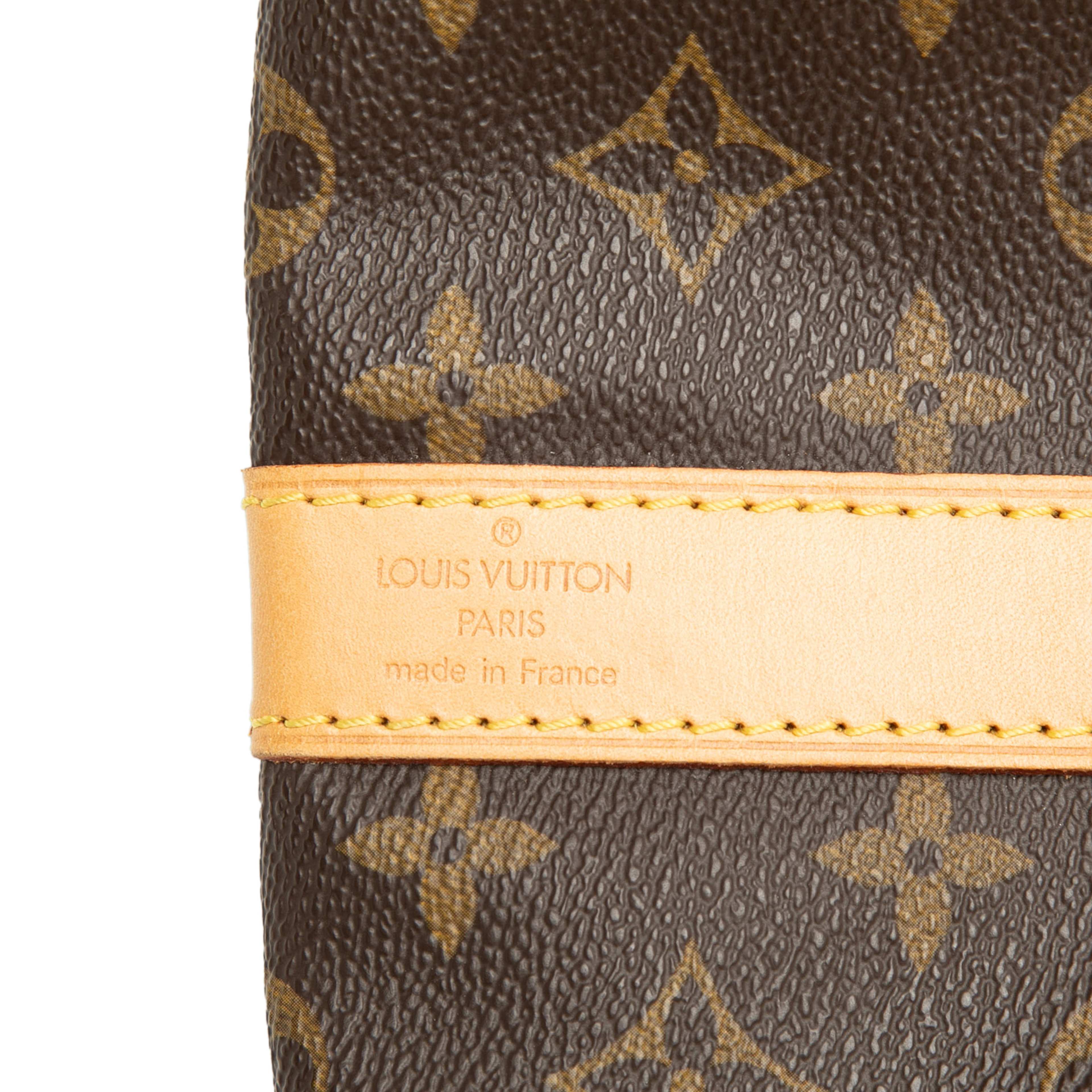 Louis Vuitton Monogram Keepall Bandouliere 55, från Luxclusif, i färgen brun. Klicka för att öppna bilden i stort format