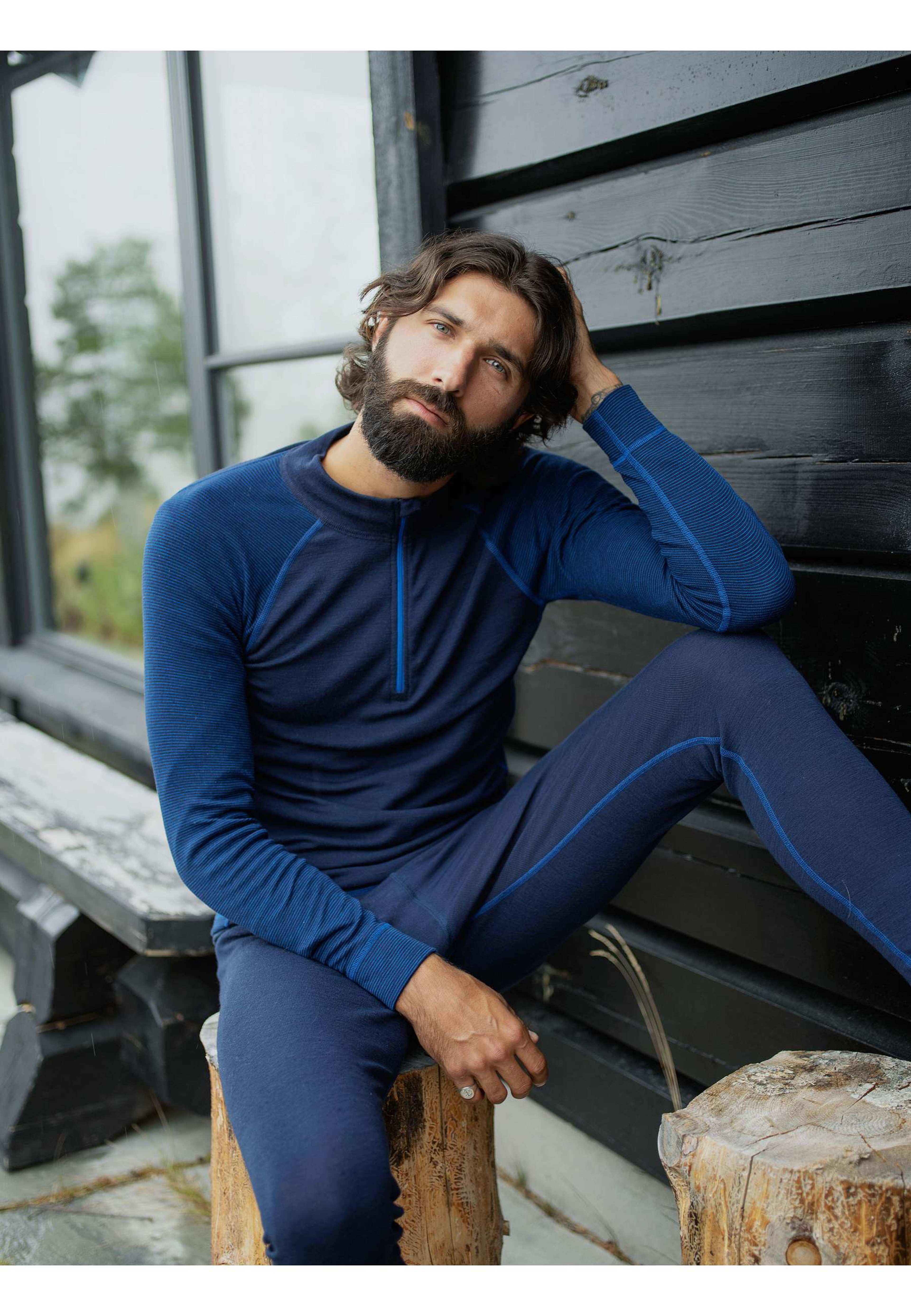 Ekologisk Ull, Long Johns, Svart