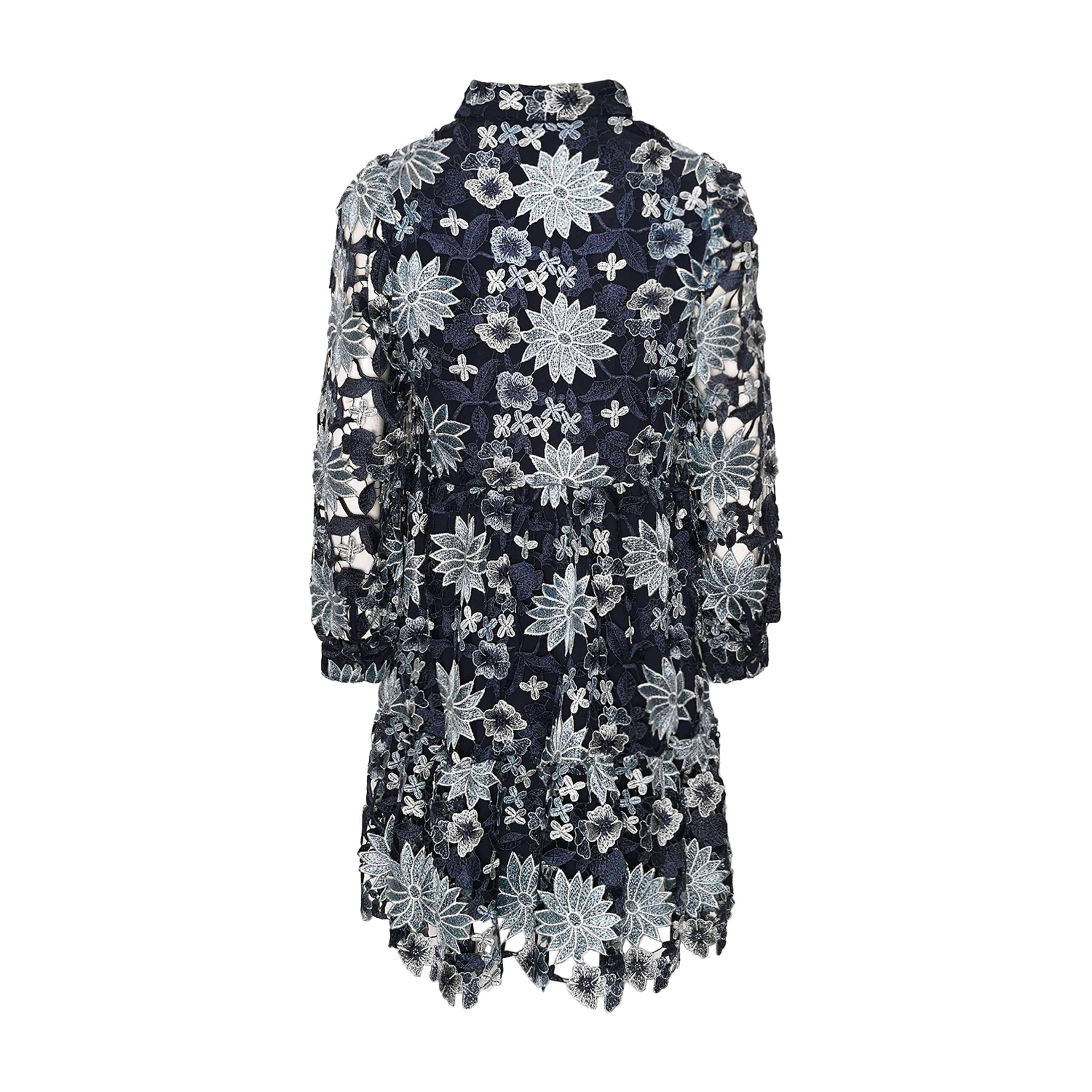 Star Ls Dress - Dark Blue Mix