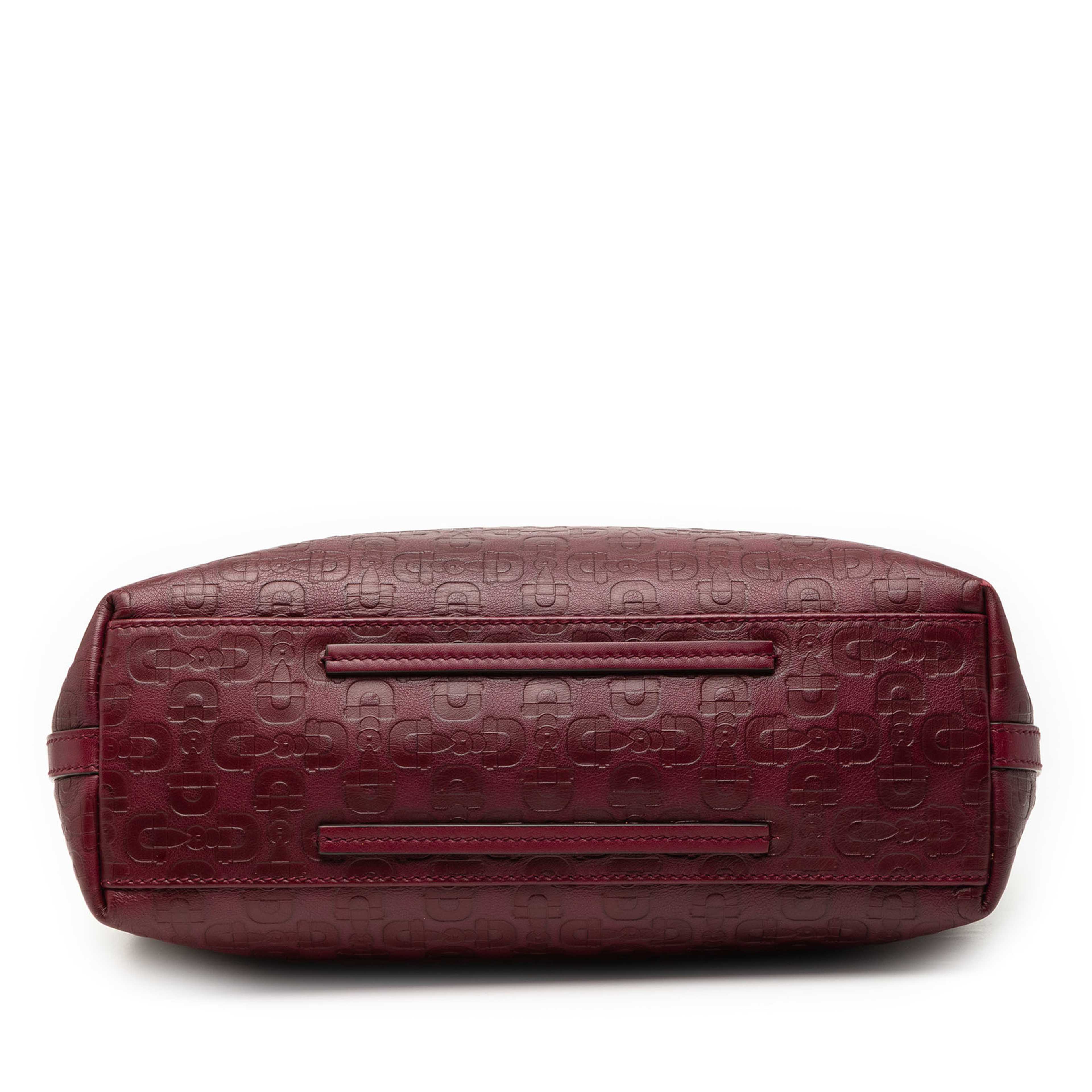 Gucci Horsebit Leather Gifford Tote, från Luxclusif, i färgen bordeaux. Klicka för att öppna bilden i stort format