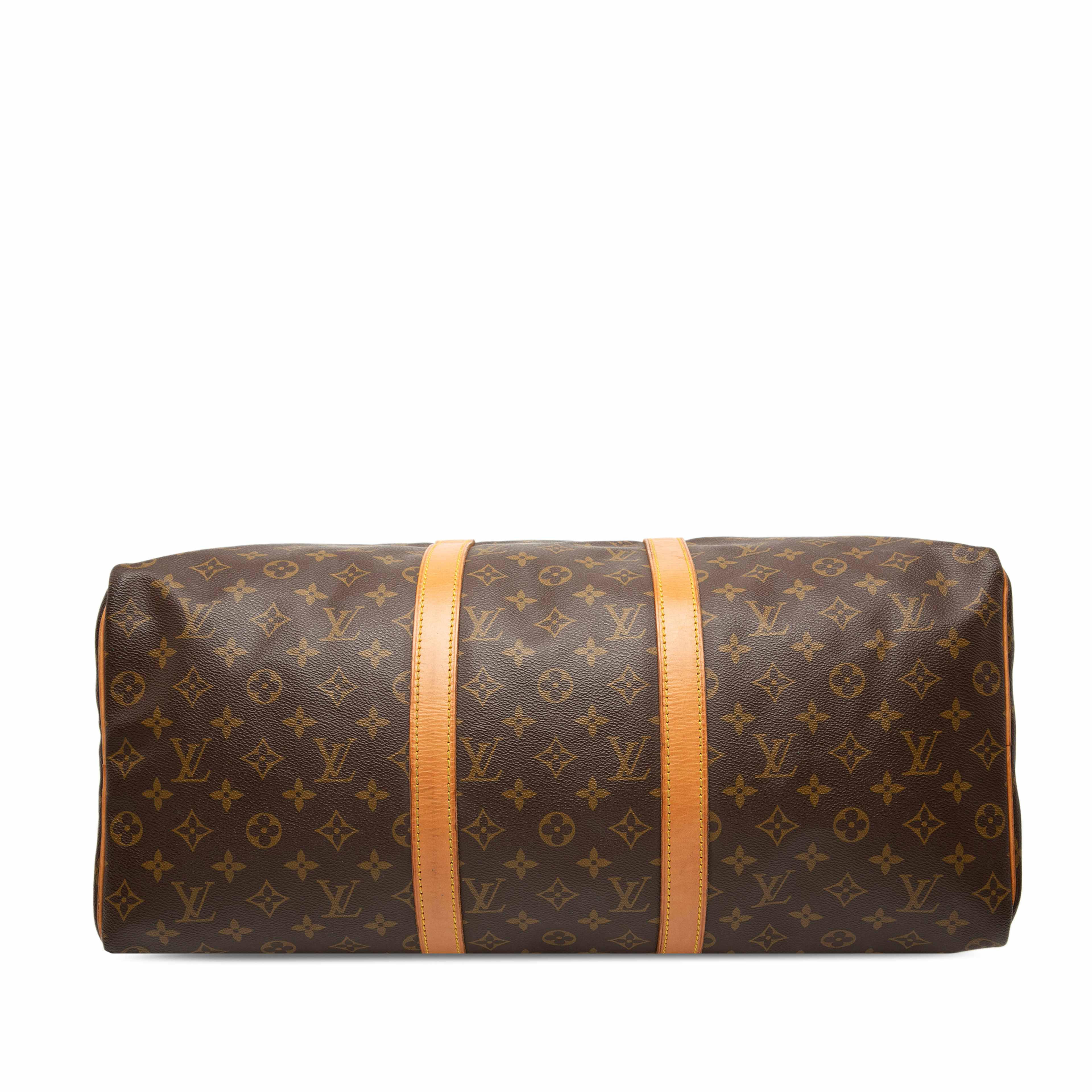 Louis Vuitton Monogram Keepall 50, från Luxclusif, i färgen brown. Klicka för att öppna bilden i stort format