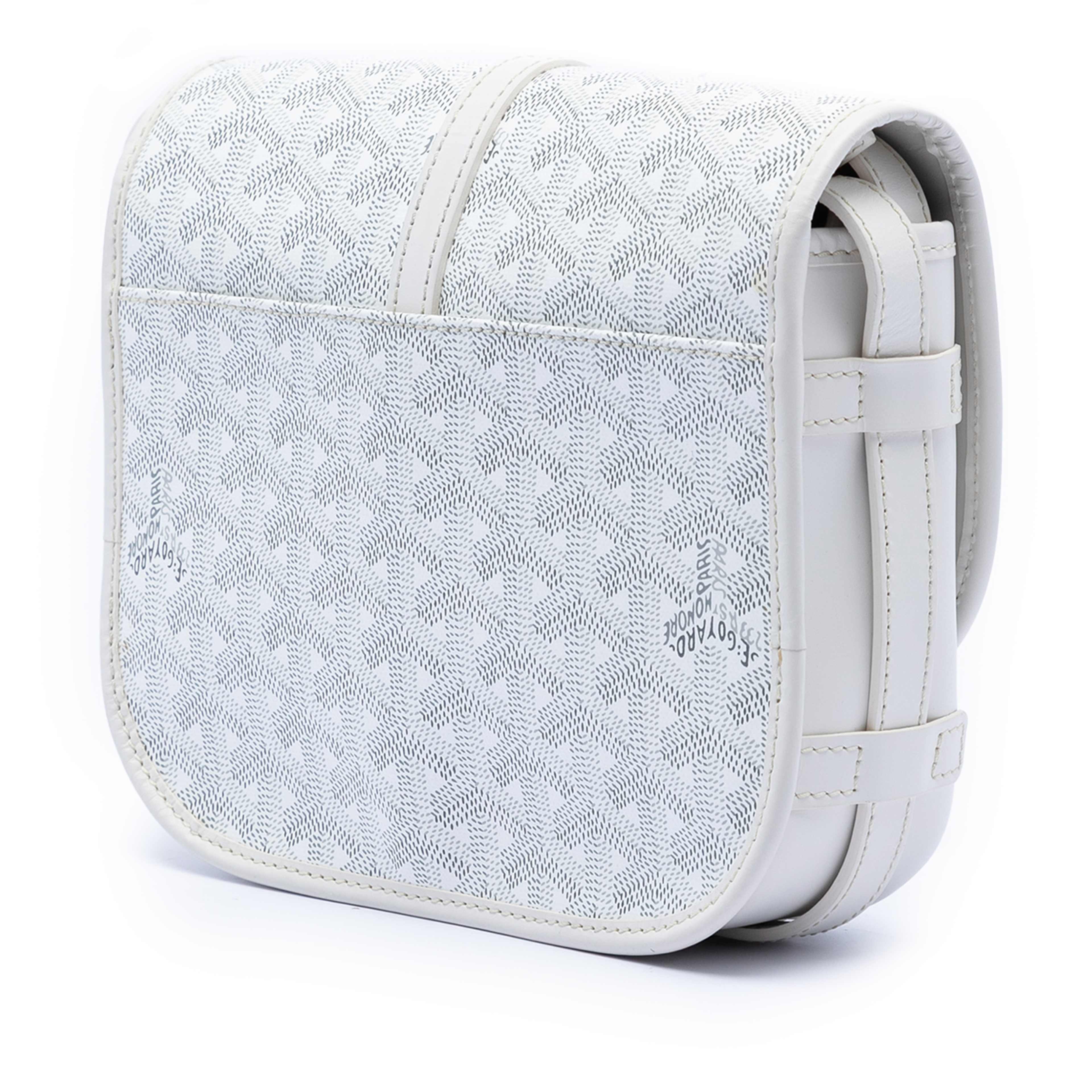 Goyard Goyardine Belvedere Ii Pm, från Luxclusif, i färgen white. Klicka för att öppna bilden i stort format
