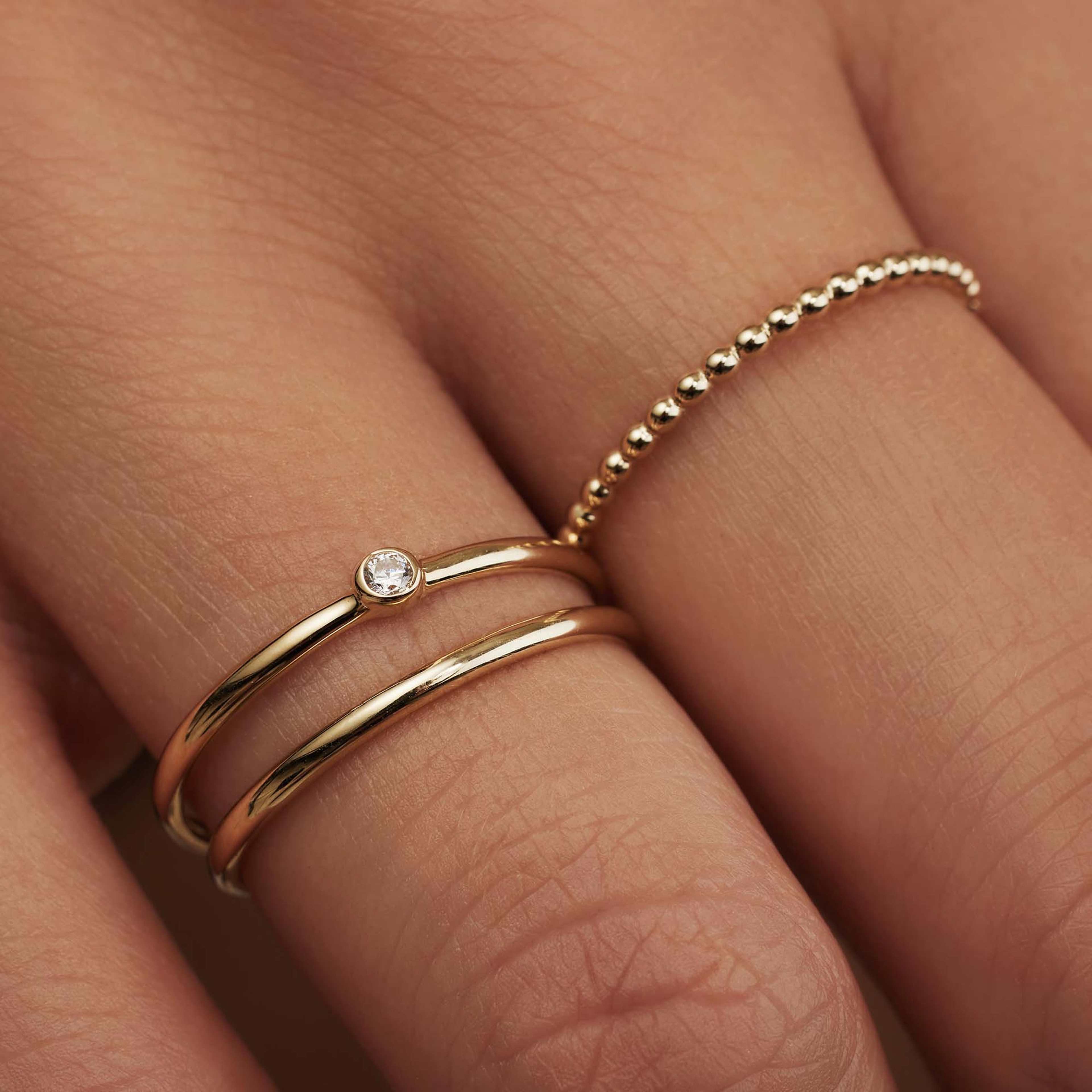 Rivoli 14 Karat Guld Ring