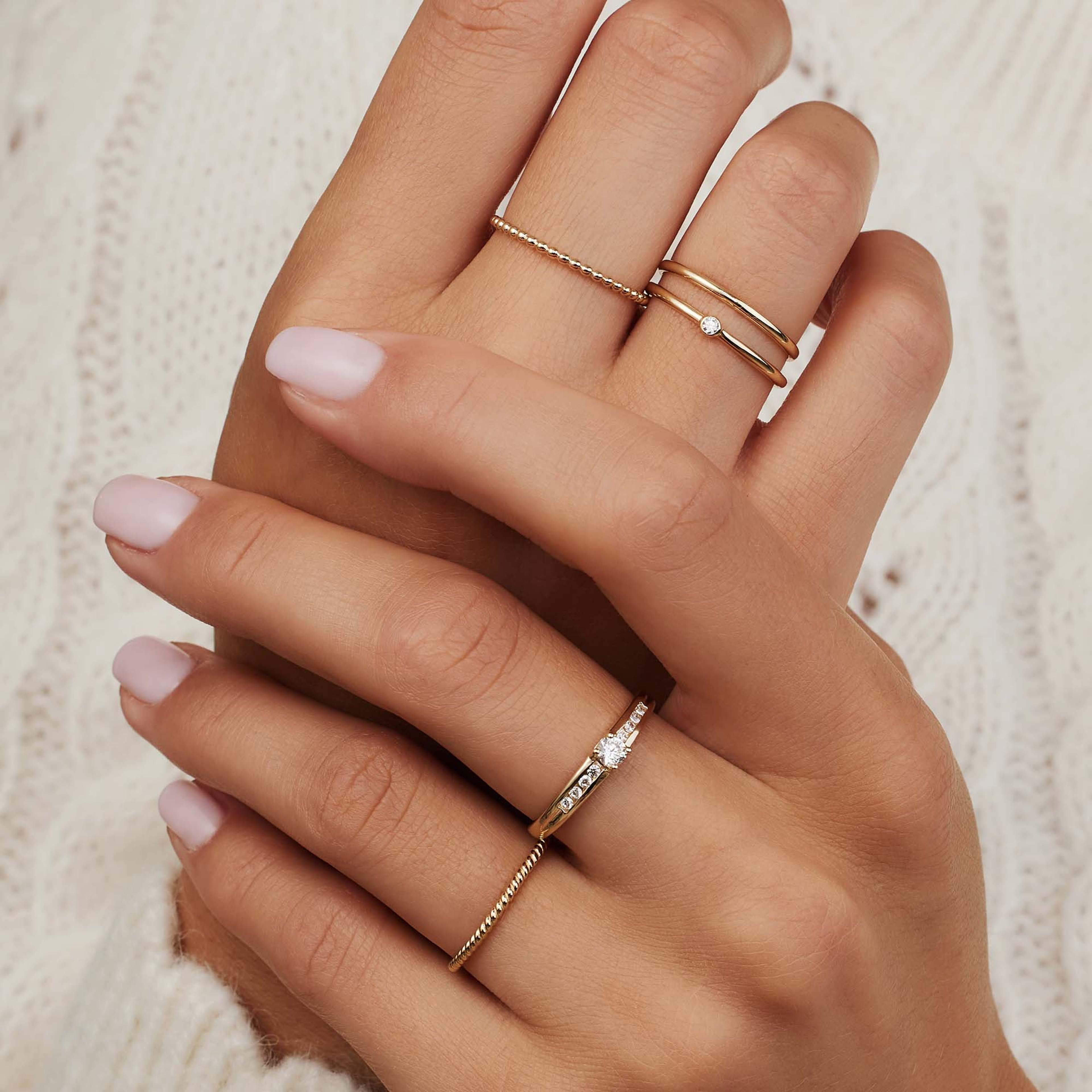 Rivoli 14 Karat Guld Ring