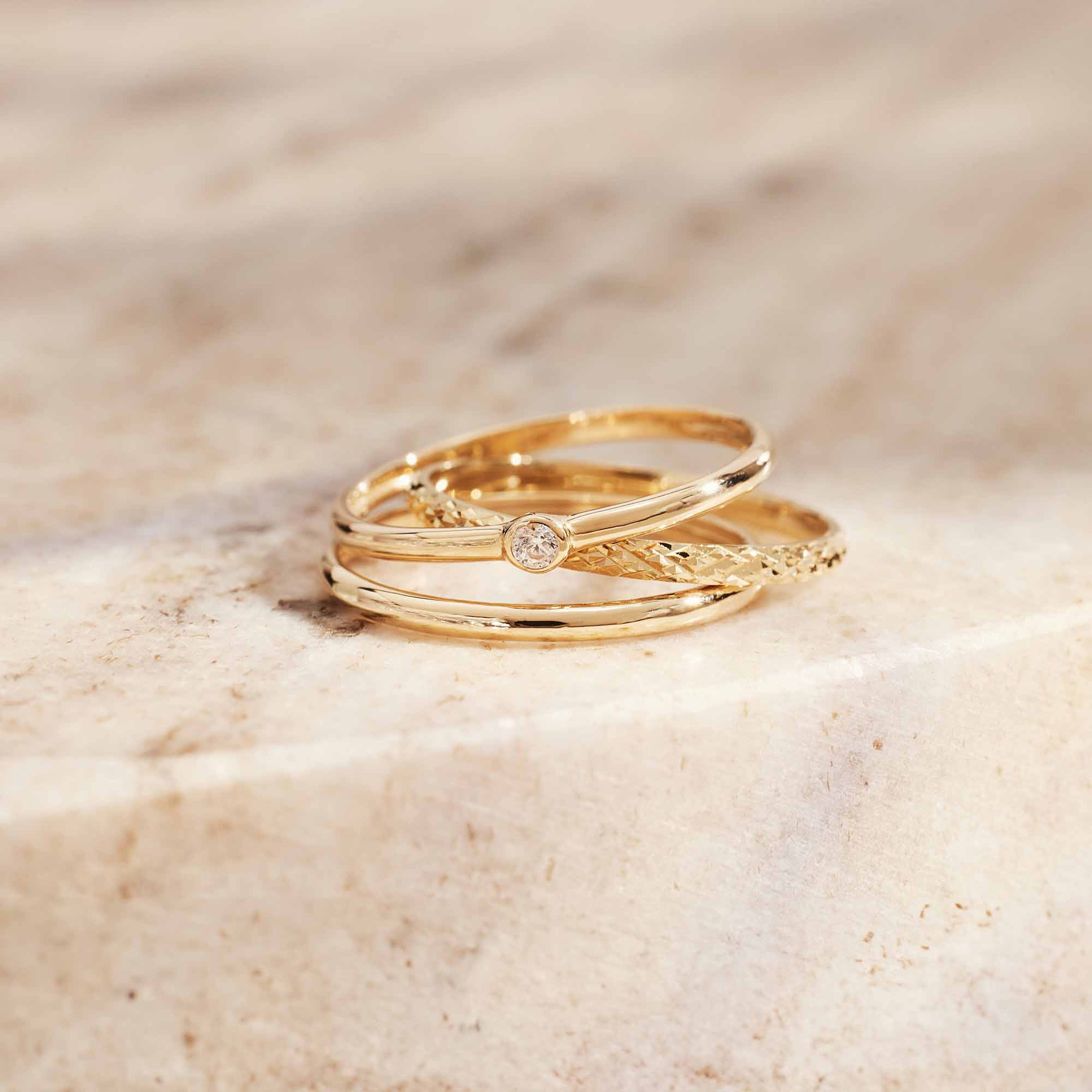 Rivoli 14 Karat Guld Ring