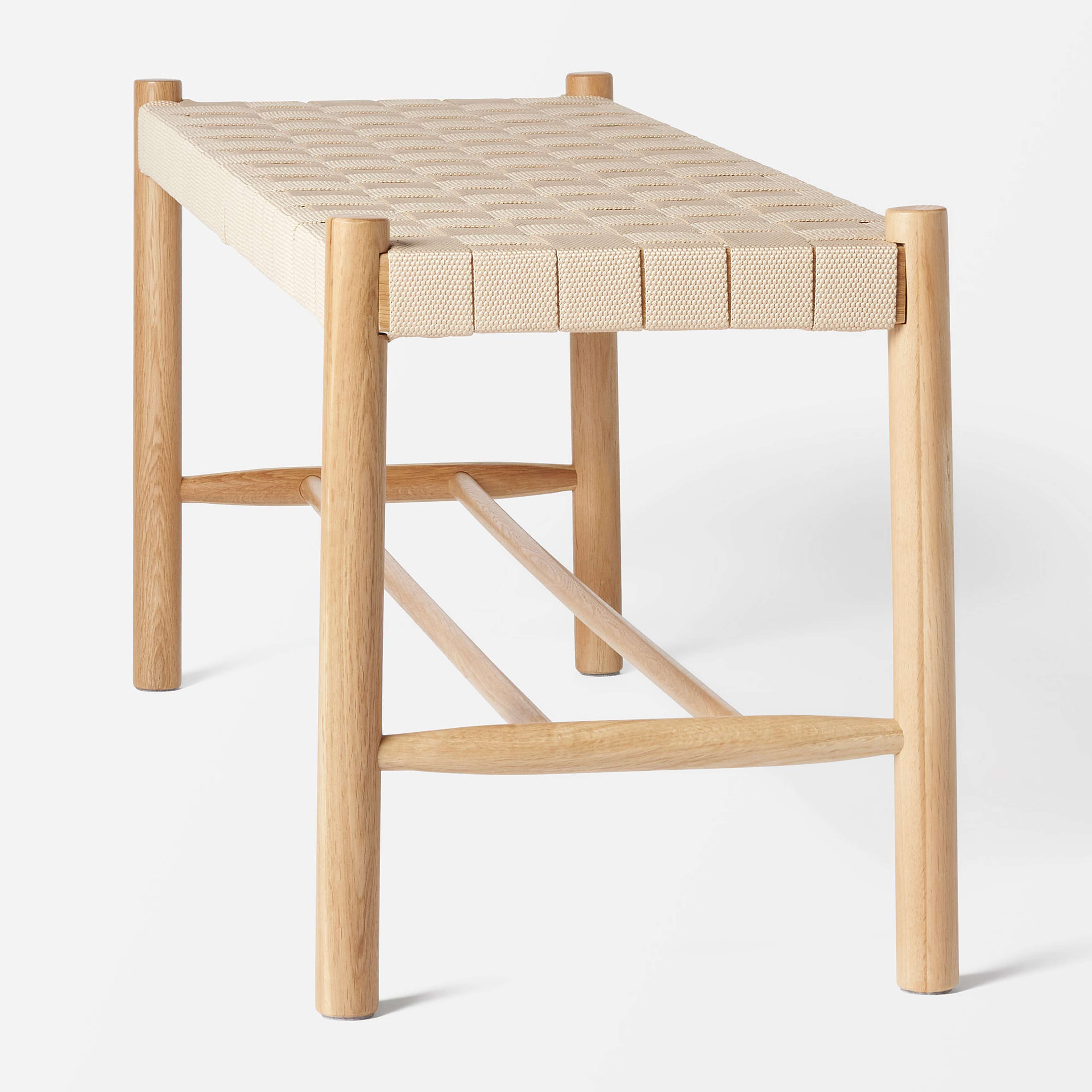 Bänk med flätad sits ALMA