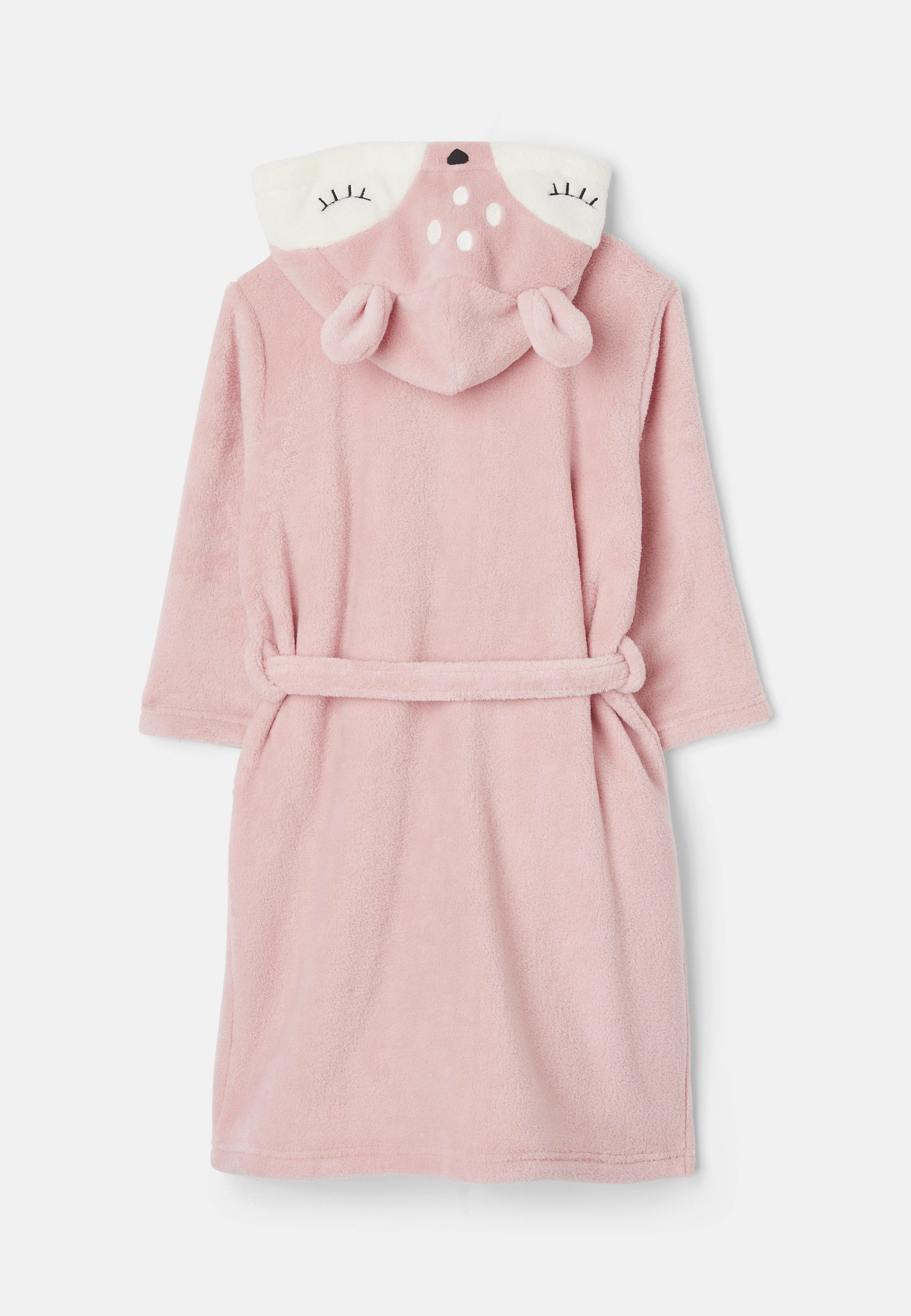 Morgonrock i fleece FOREST