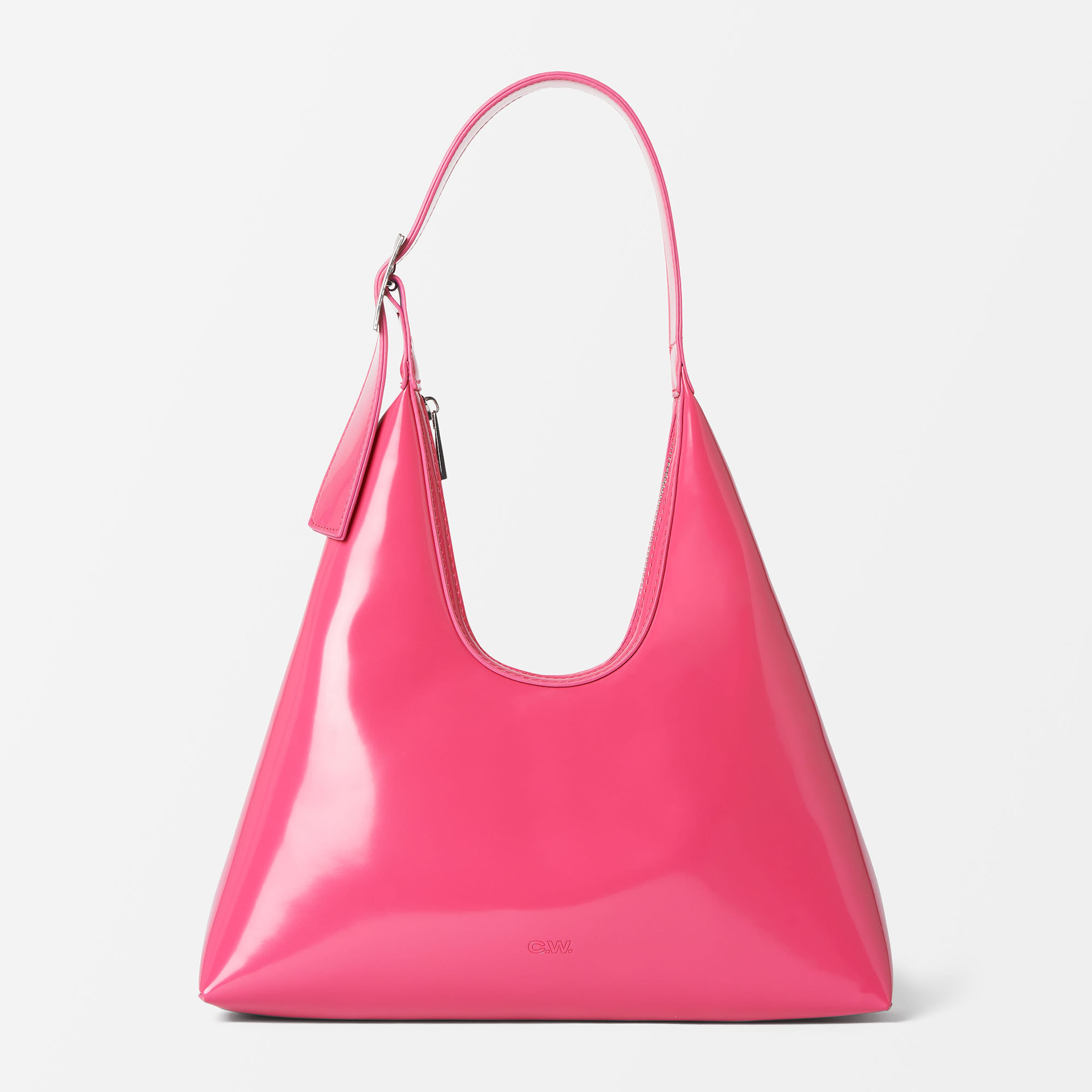 Blank handväska KYLIE, från Carin Wester, i färgen Bright Pink. Klicka för att öppna bilden i stort format