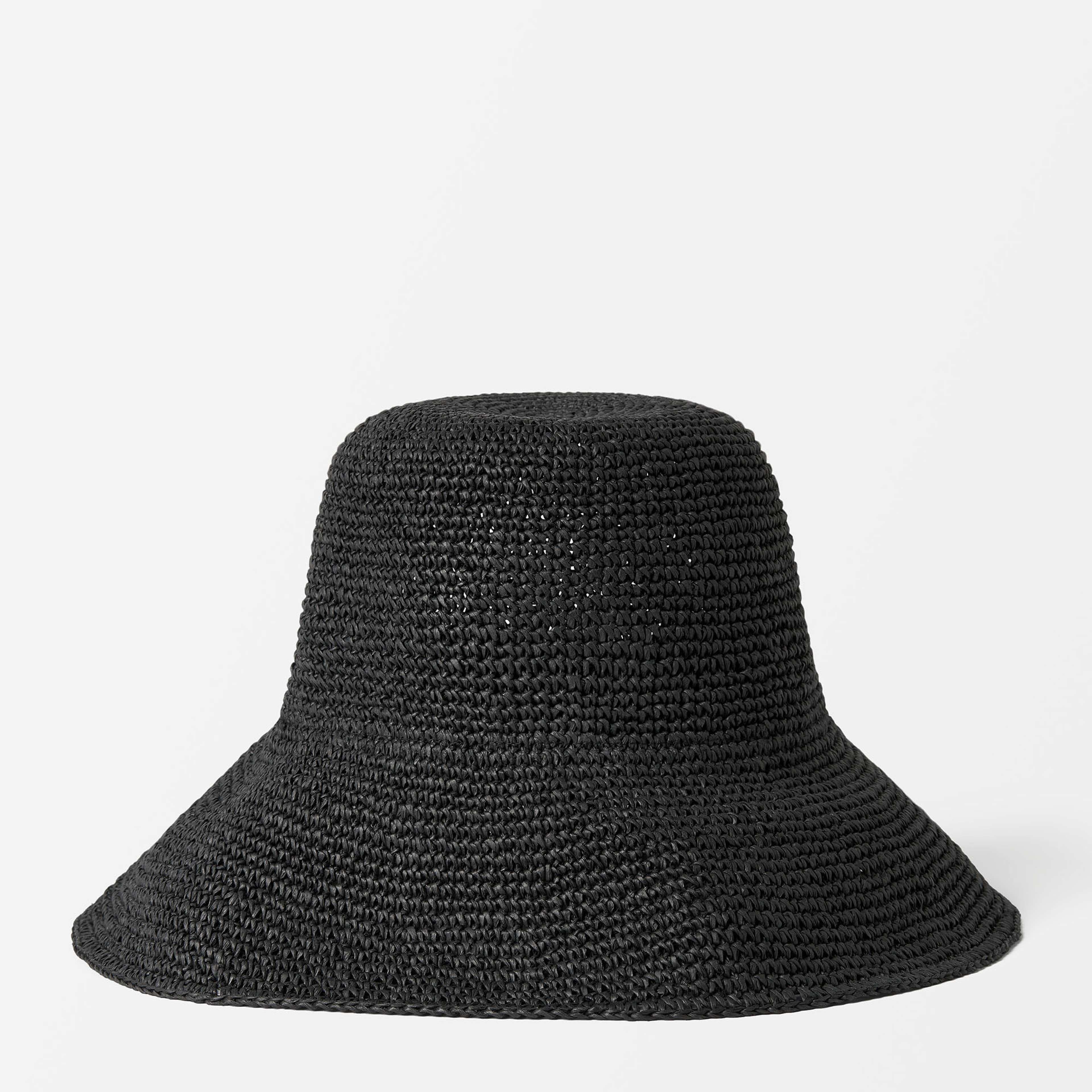 Mjuk stråhatt INGRID, från Wera, i färgen Black. Klicka för att öppna bilden i stort format