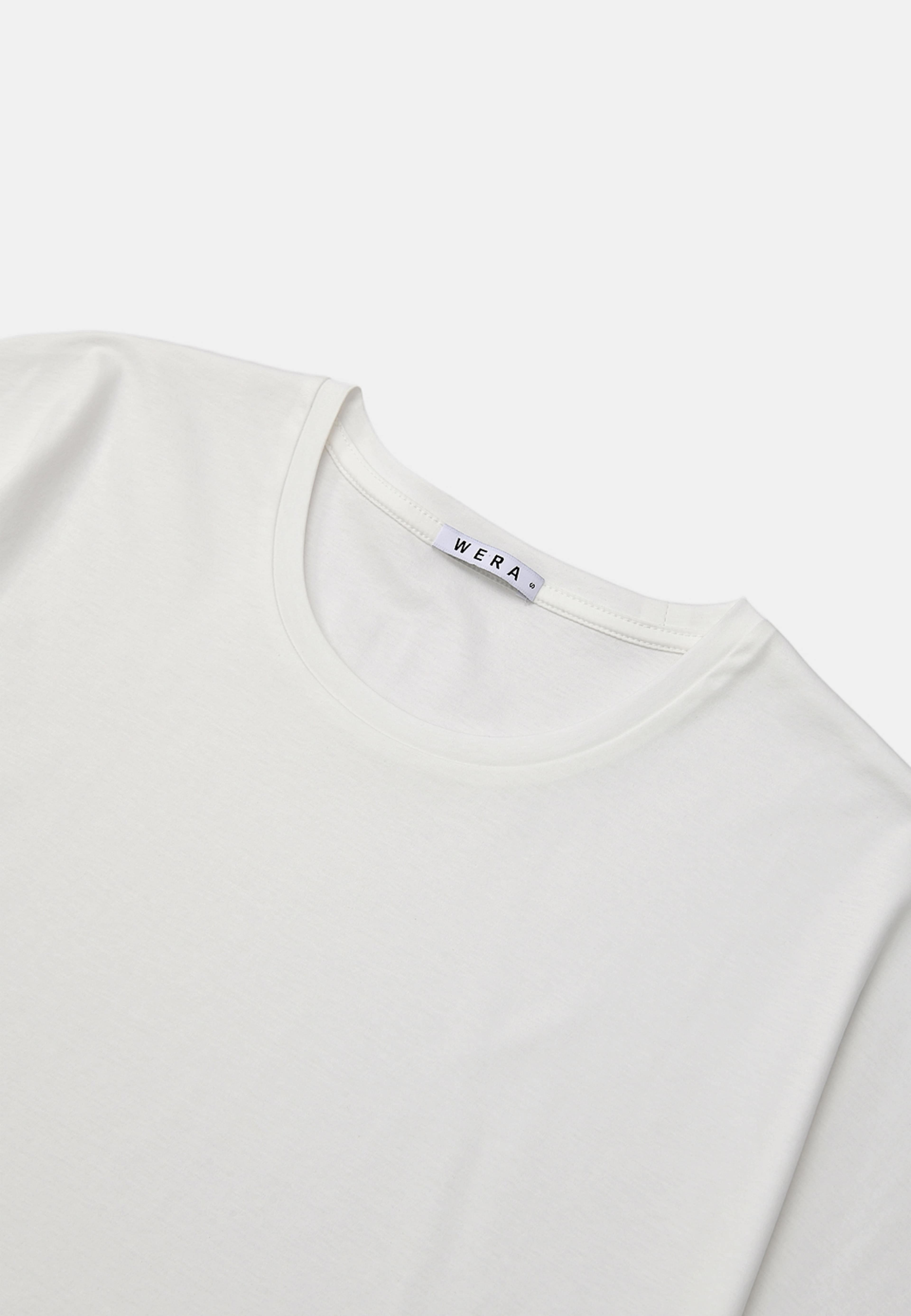 T-shirt med holkärm SORRENTO, från Wera, i färgen Offwhite. Klicka för att öppna bilden i stort format