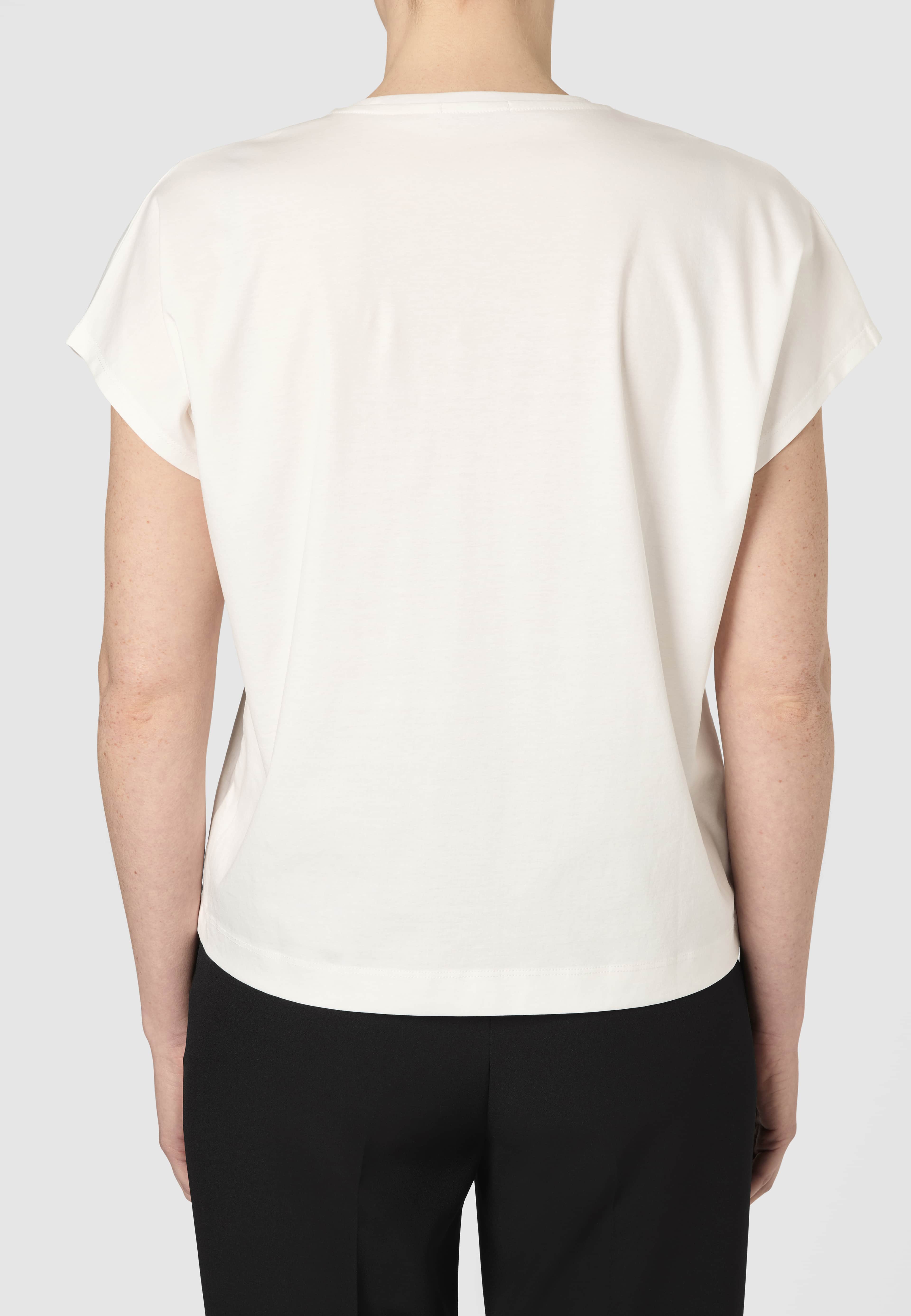 T-shirt med holkärm SORRENTO, från Wera, i färgen Offwhite. Klicka för att öppna bilden i stort format