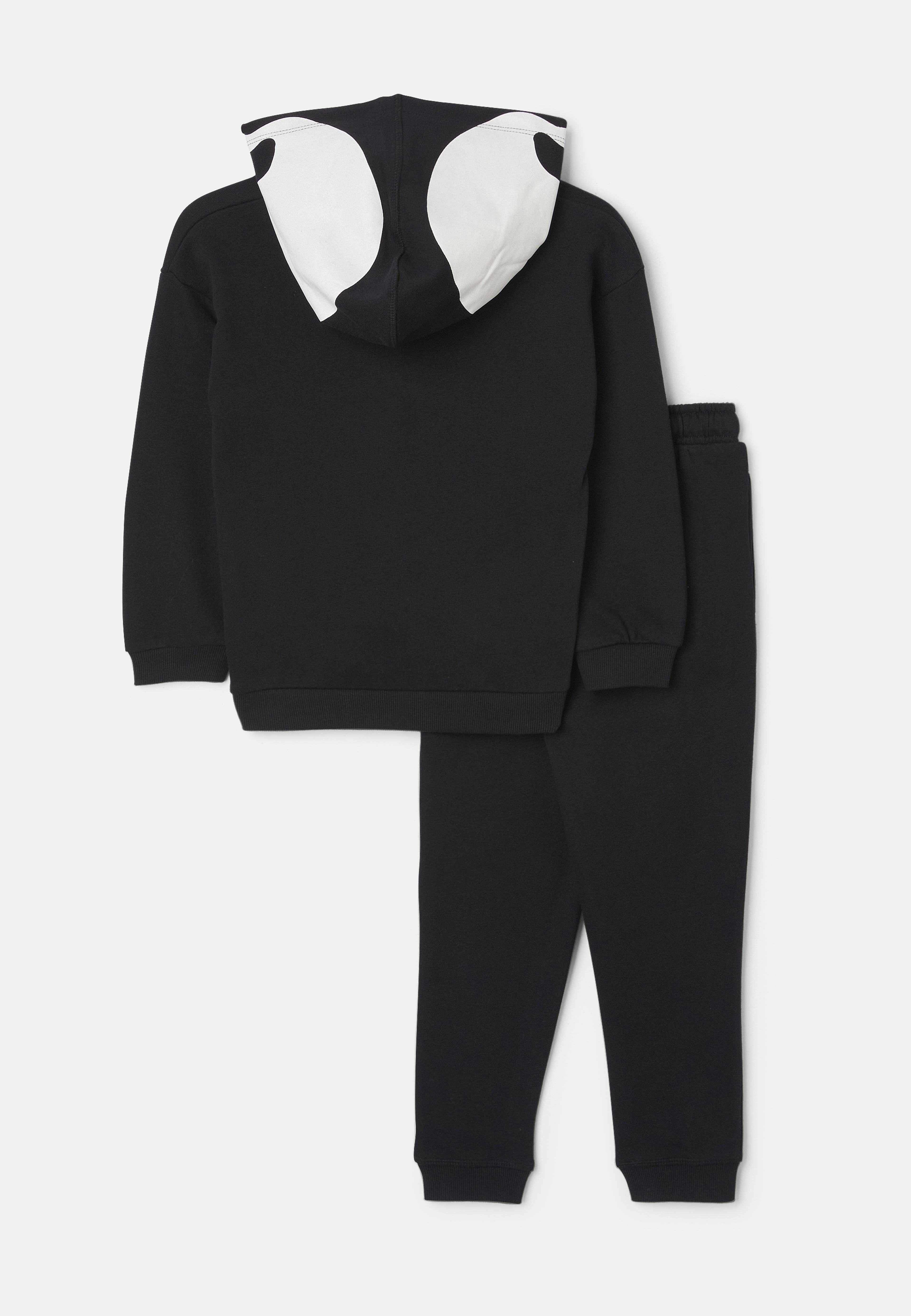 Mjukis-set med tryck SKELETON, från Åhléns, i färgen Real Black. Klicka för att öppna bilden i stort format