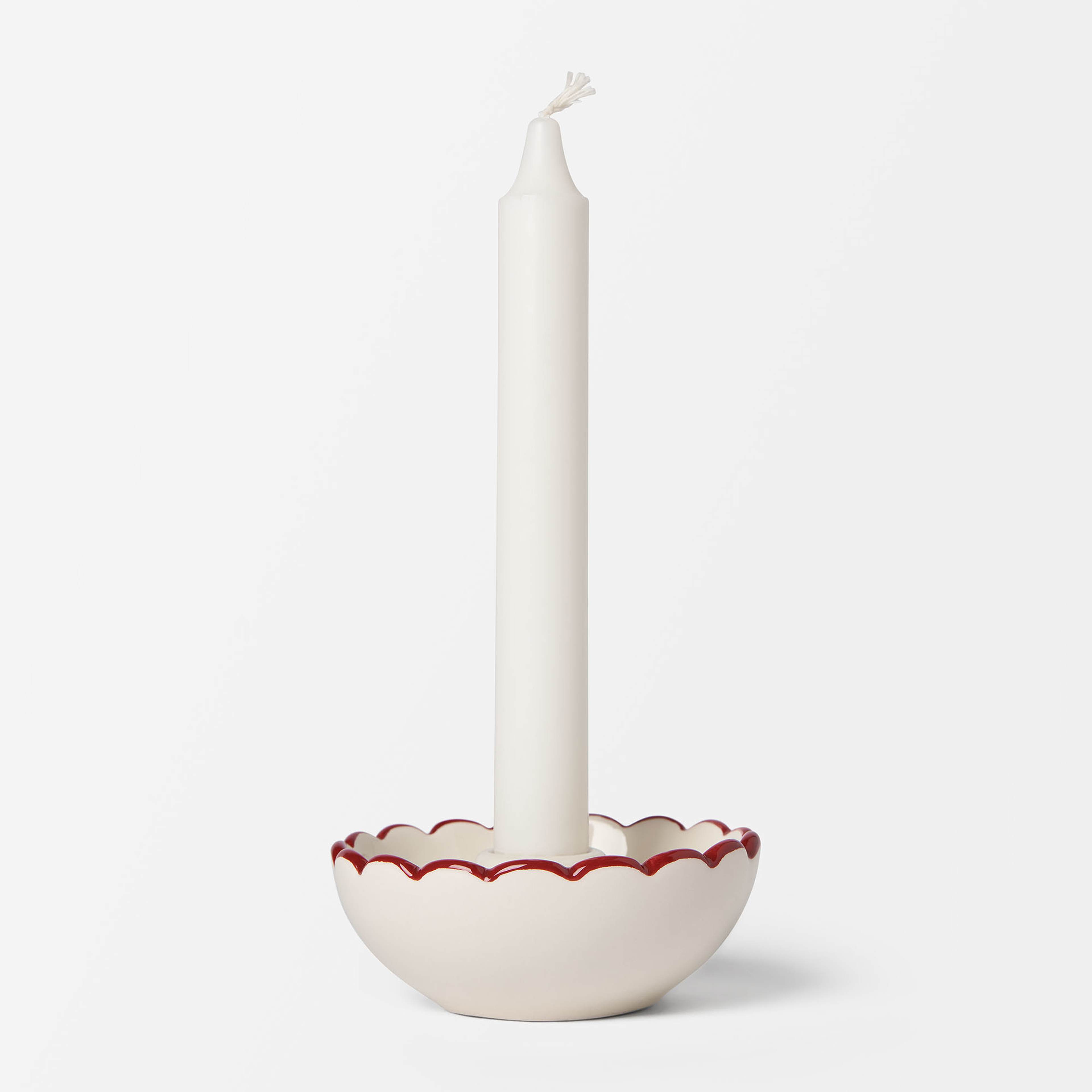 Ljusstake för singelljus SCALLOP