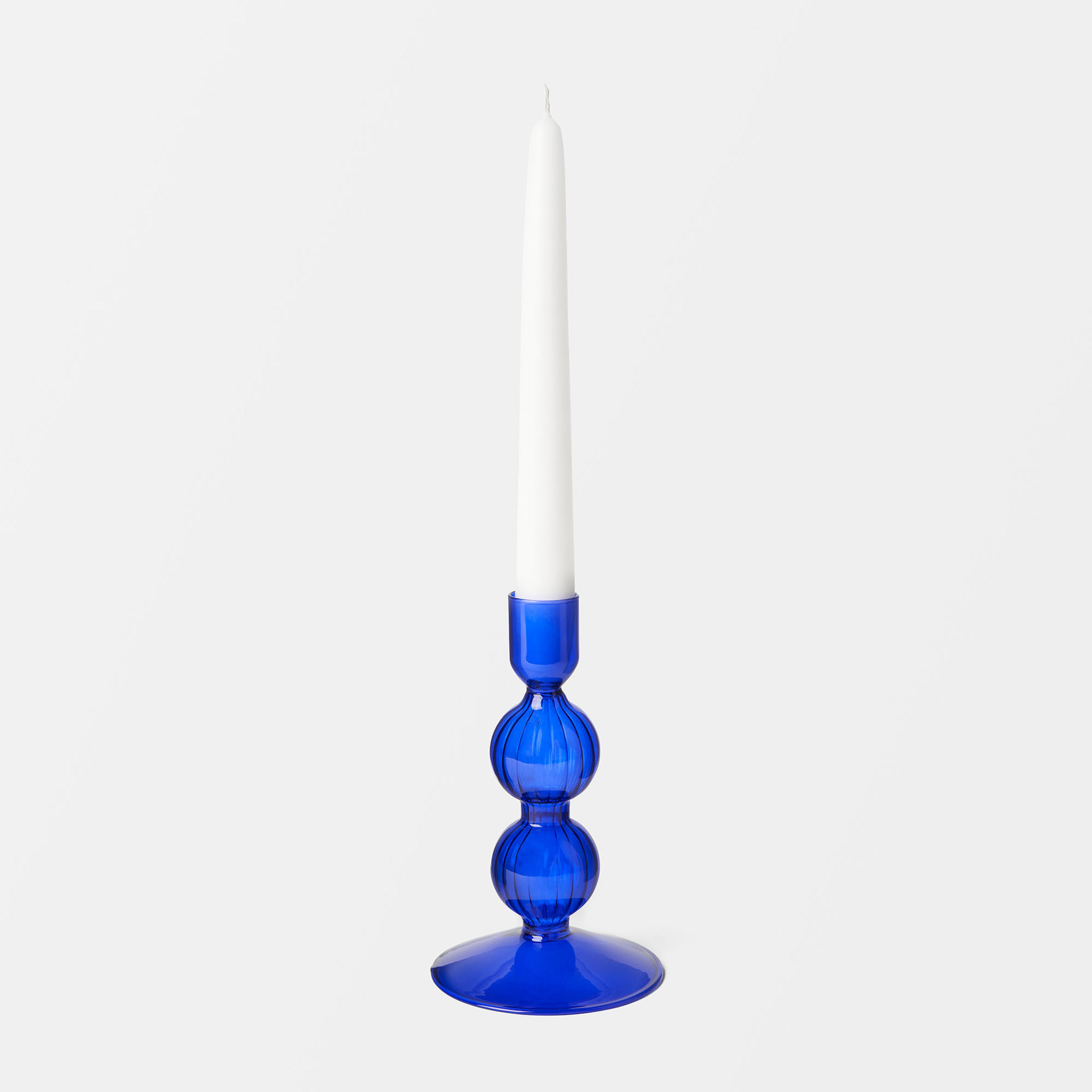 Ljusstake i glas SWIRL 13,5 cm