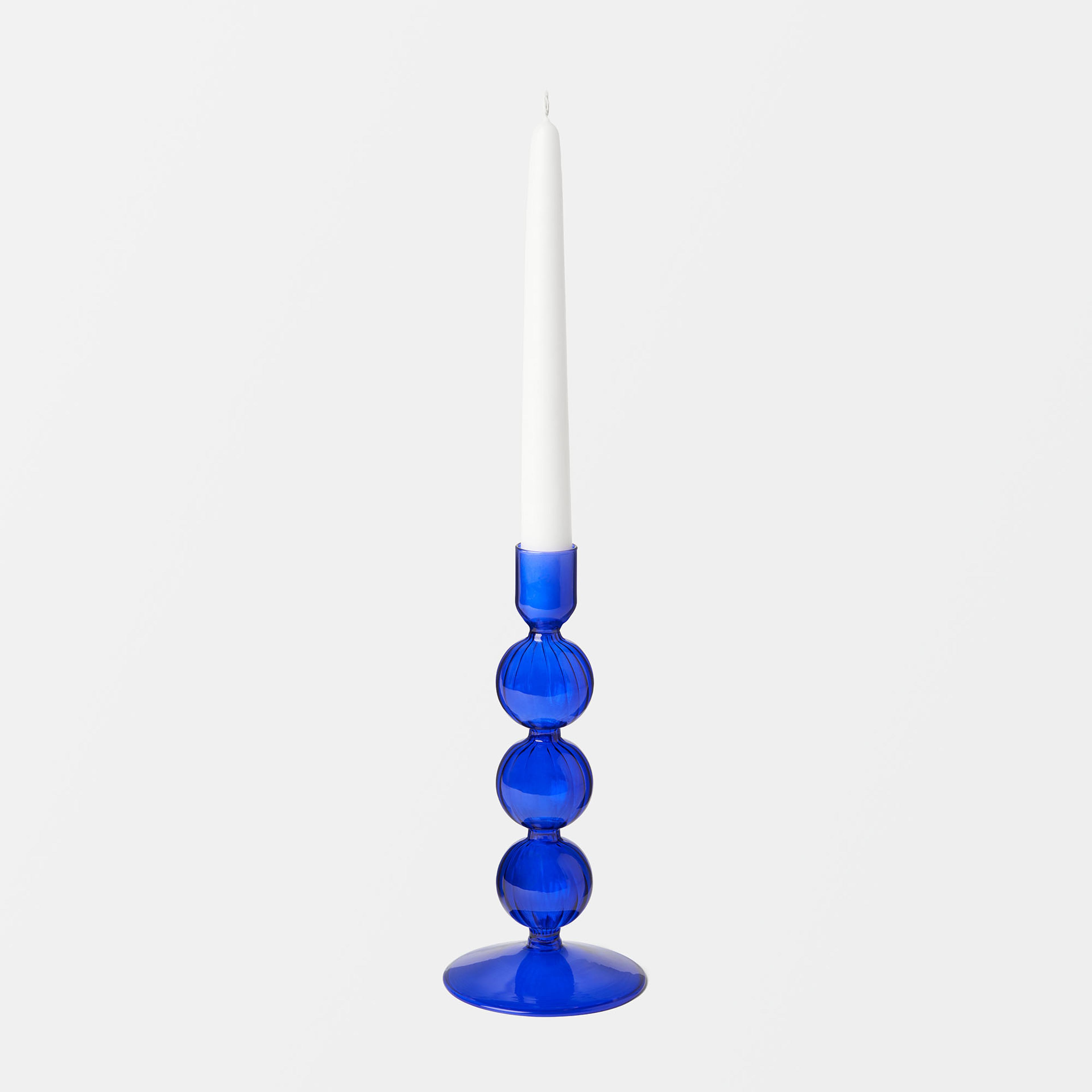 Ljusstake i glas SWIRL 21,5 cm