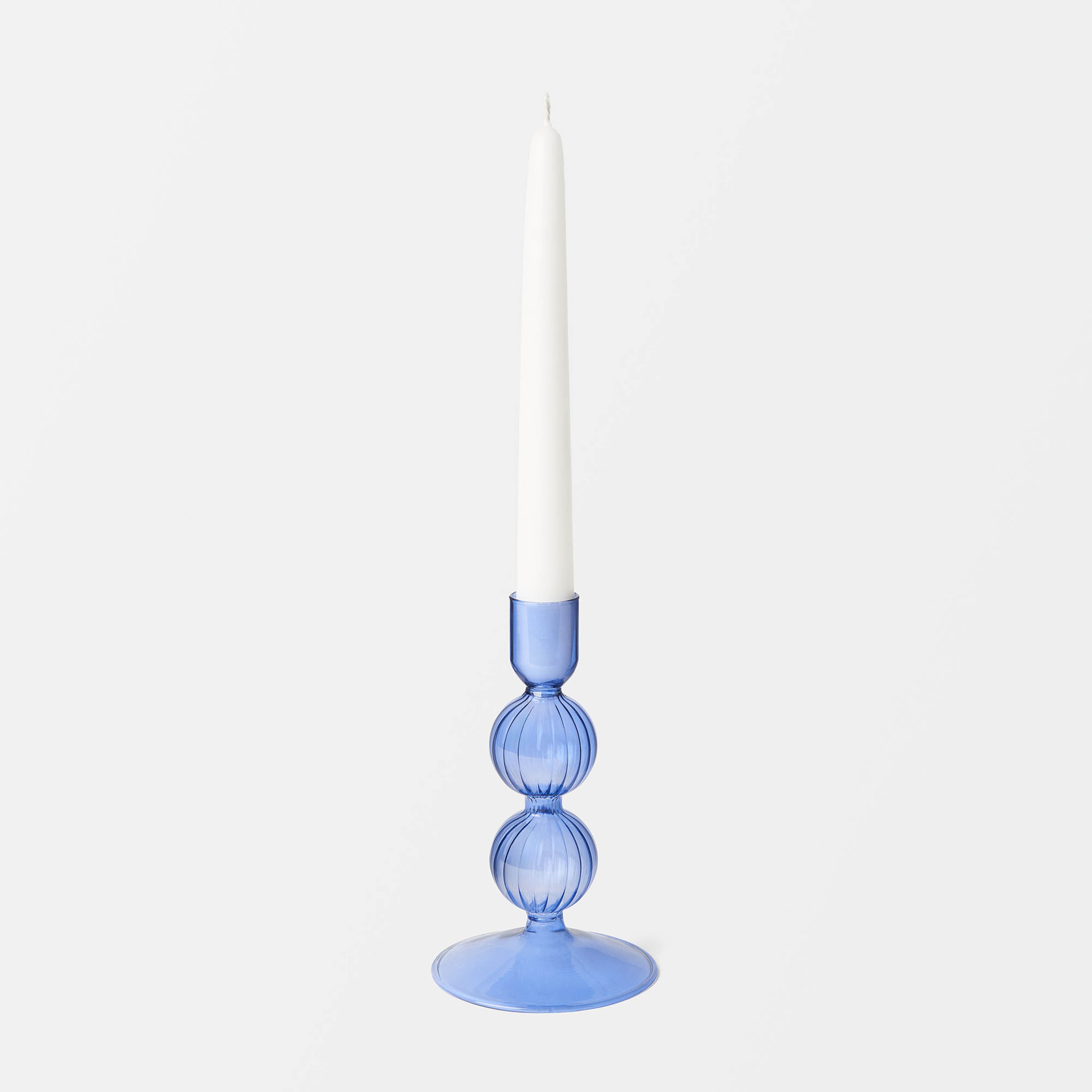 Ljusstake i glas SWIRL 13,5 cm