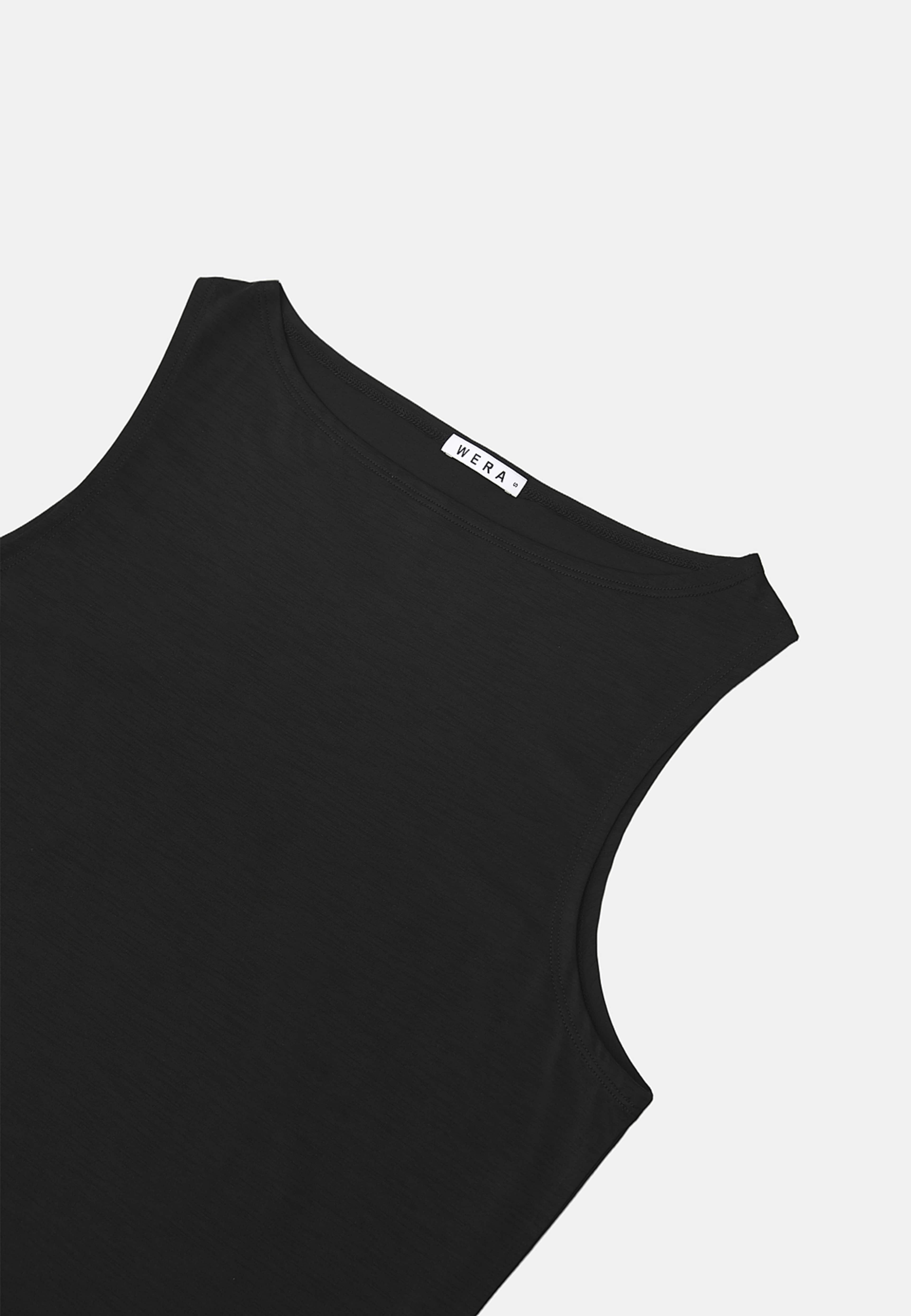 Elastiskt linne ALEXIA, från Wera, i färgen Black. Klicka för att öppna bilden i stort format