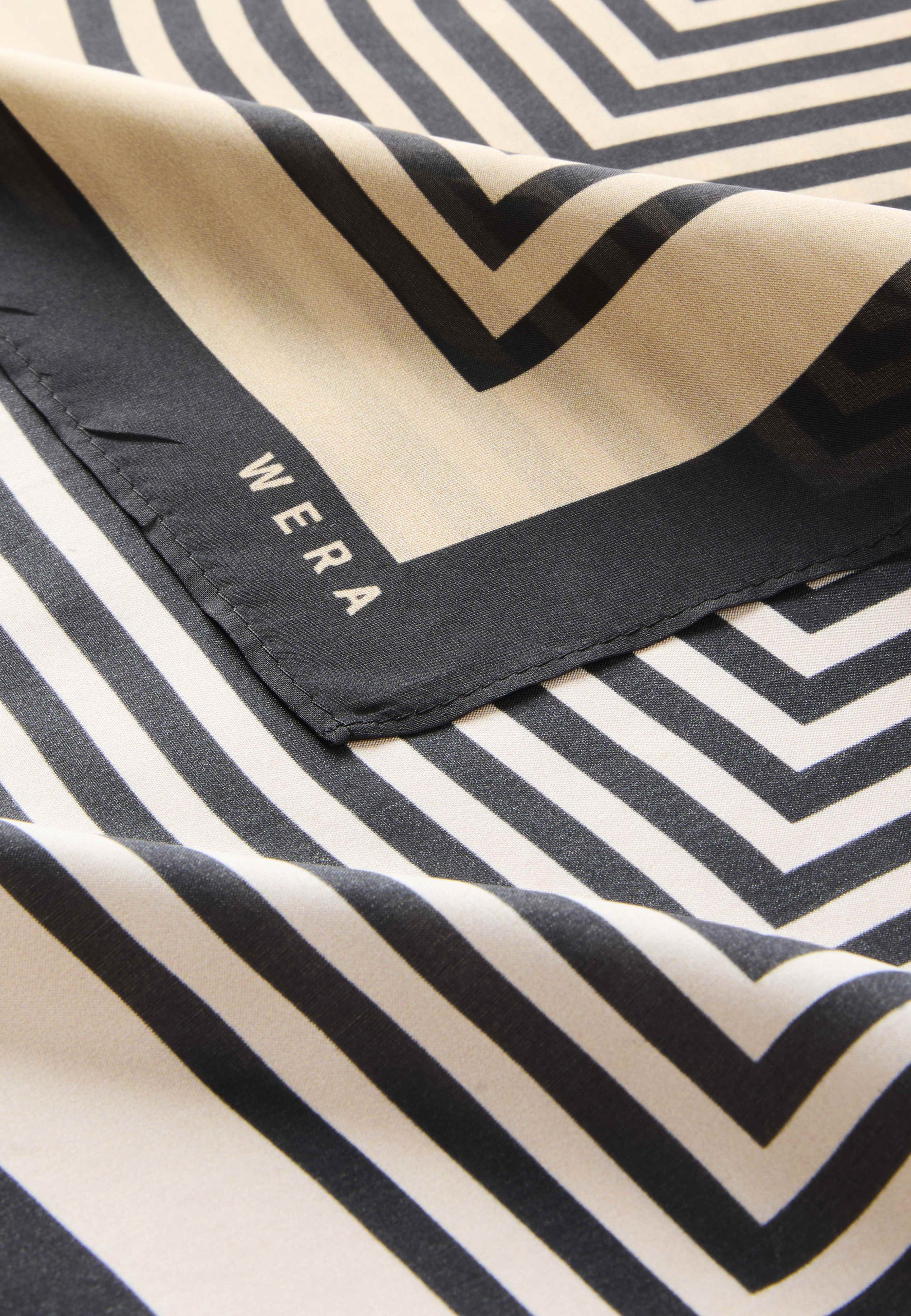 Sidenscarf med print ALICIA