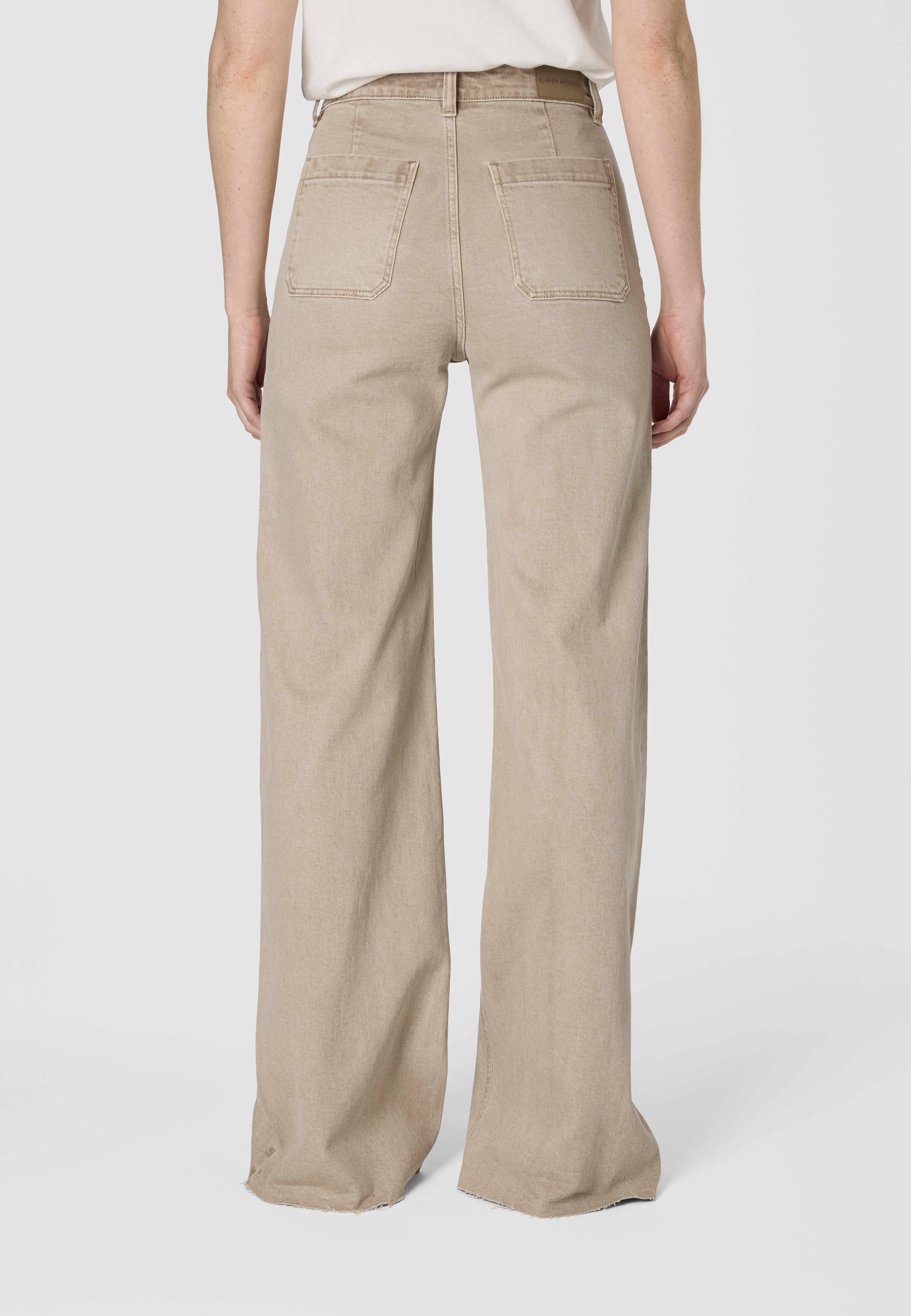 Vida byxor med hög midja IKA, från Carin Wester, i färgen Beige. Klicka för att öppna bilden i stort format
