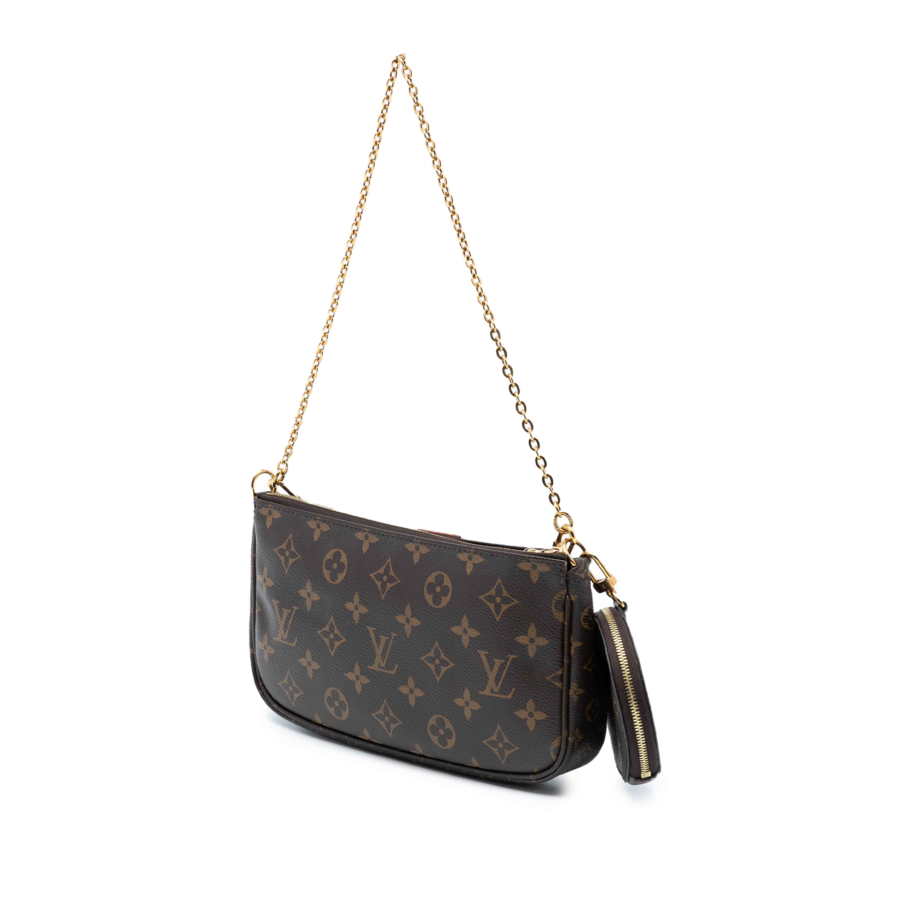 Louis Vuitton Monogram Multi Pochette Accessoires, från Luxclusif, i färgen brown. Klicka för att öppna bilden i stort format