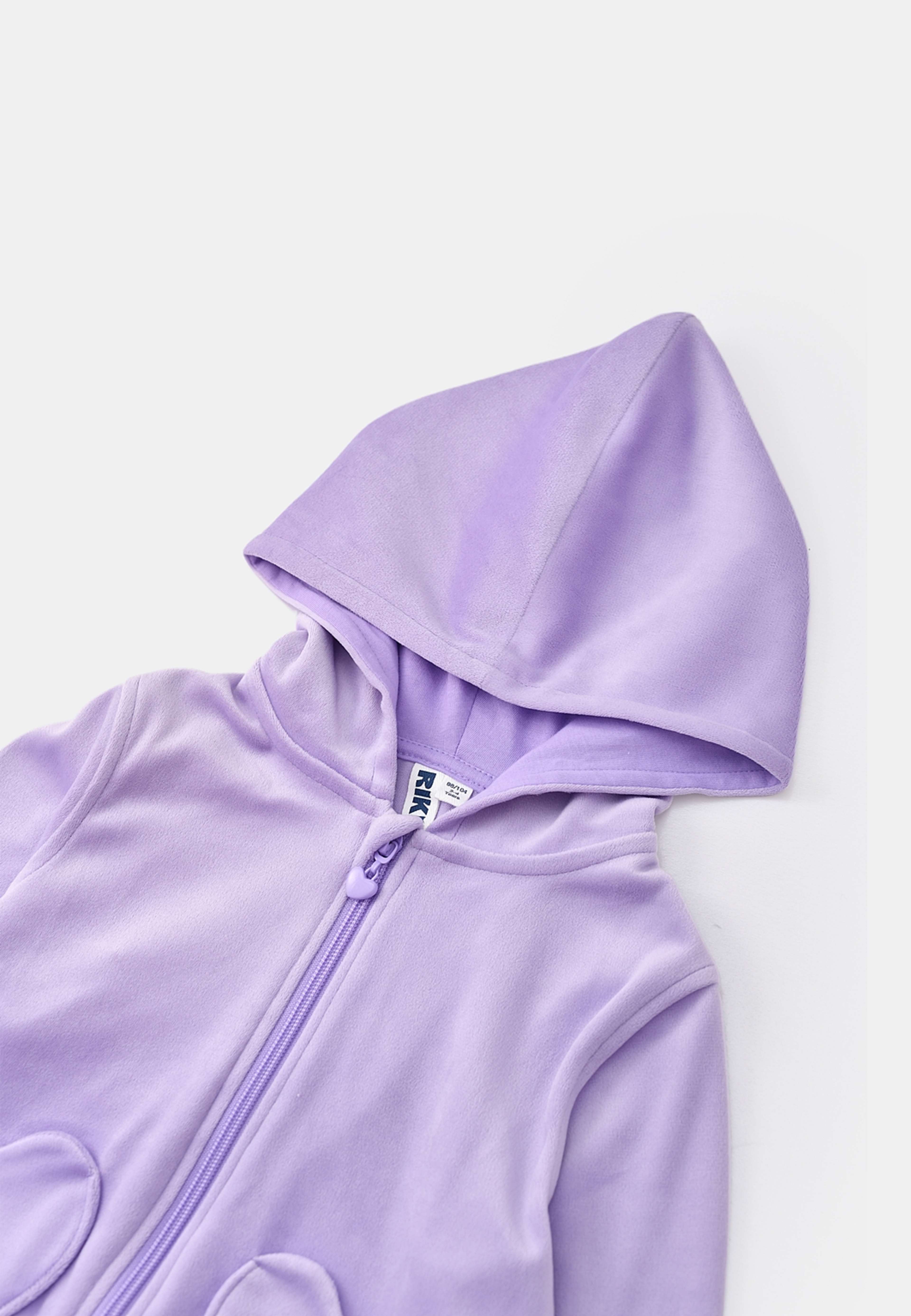 Hoodie i velour BEA, från RIKIKI, i färgen Purple. Klicka för att öppna bilden i stort format