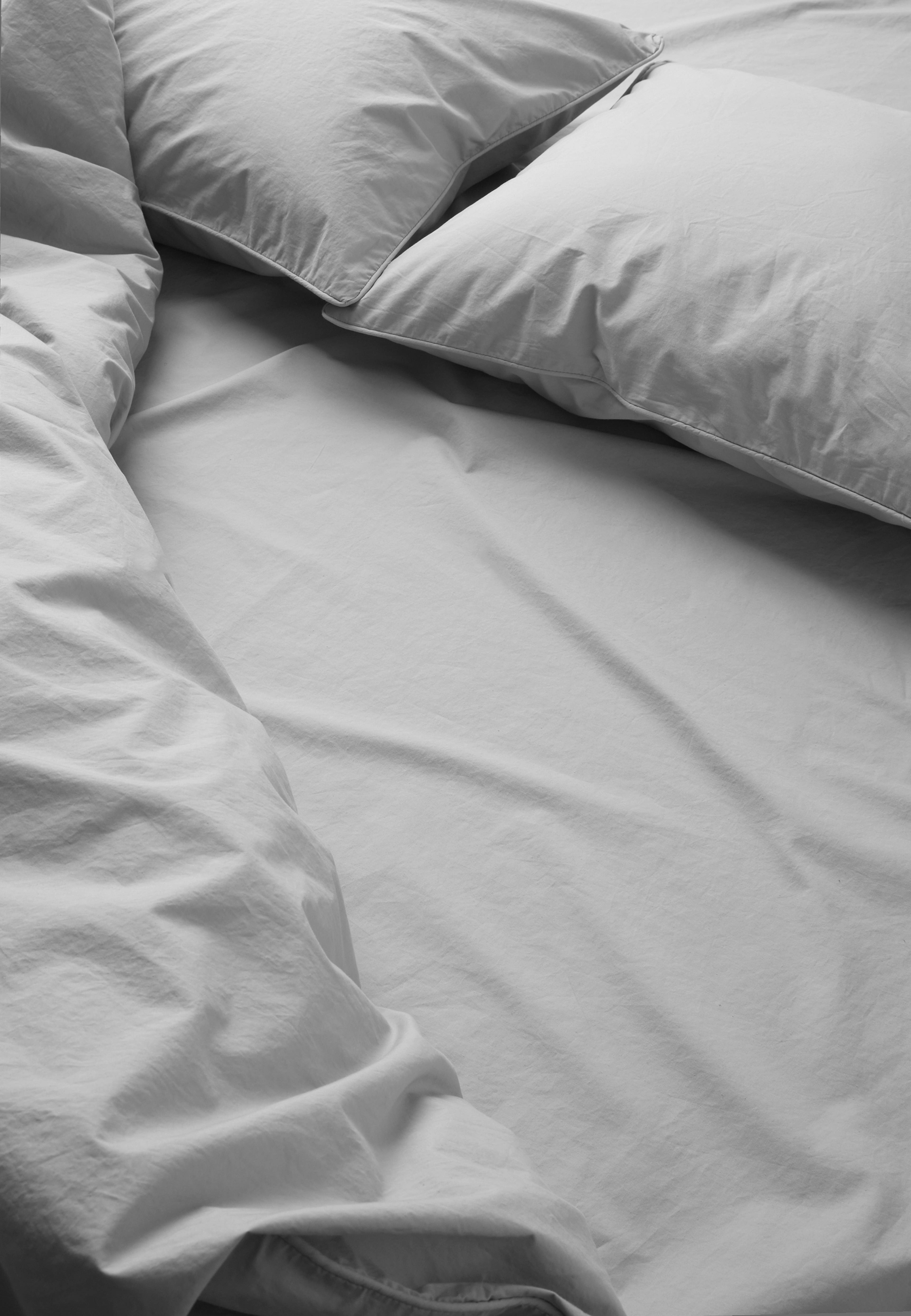 Enfärgat bäddset i percale 220x210 cm