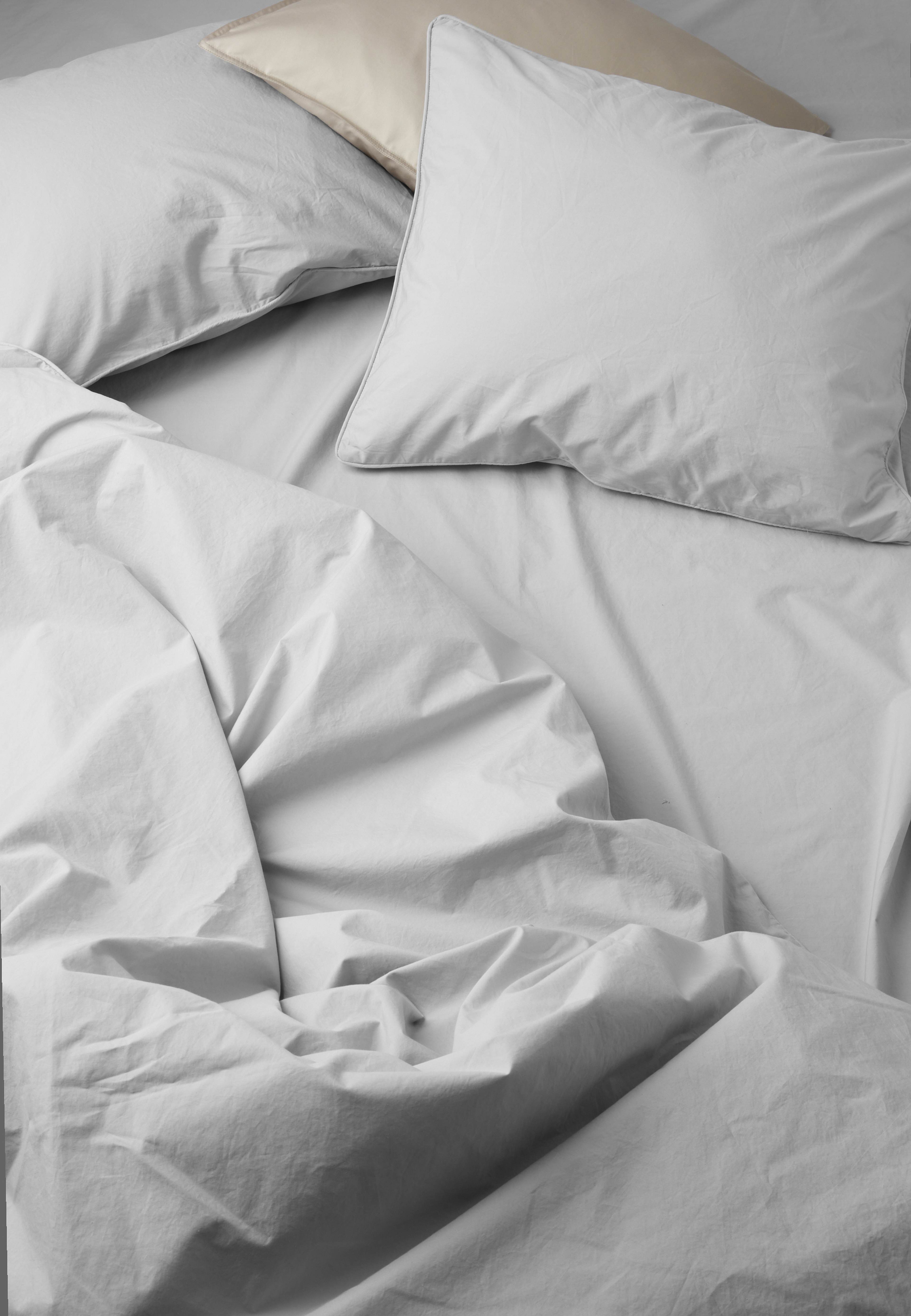 Enfärgat bäddset i percale 220x210 cm